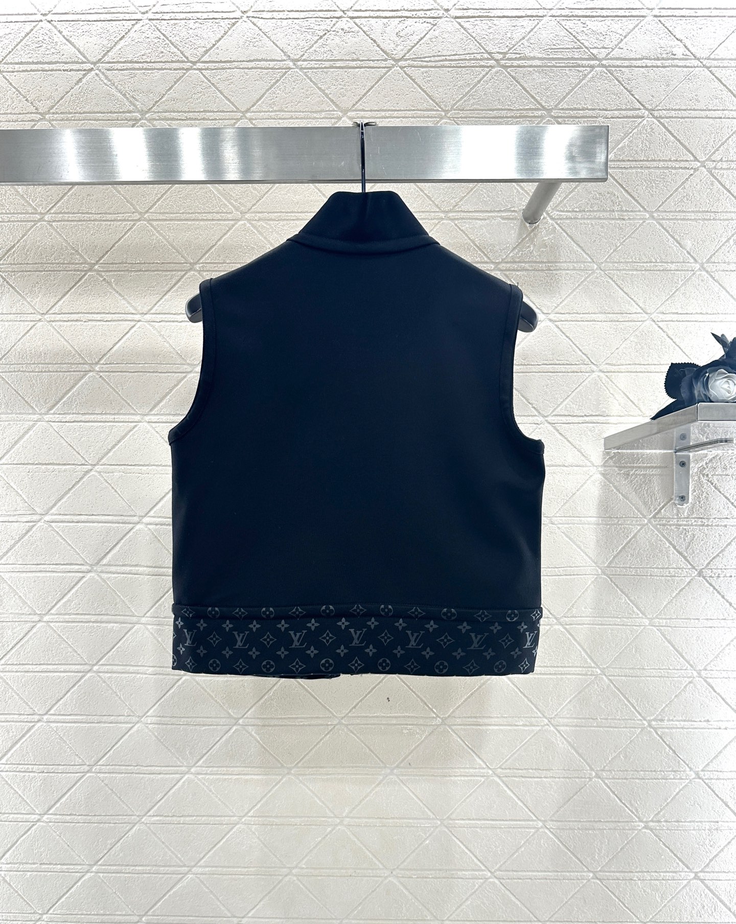 ♥Louis Vuttn*♥2024新品上架 拉链马甲长裤套装定制YB进口弹力材质，质感光泽，弹力舒适，