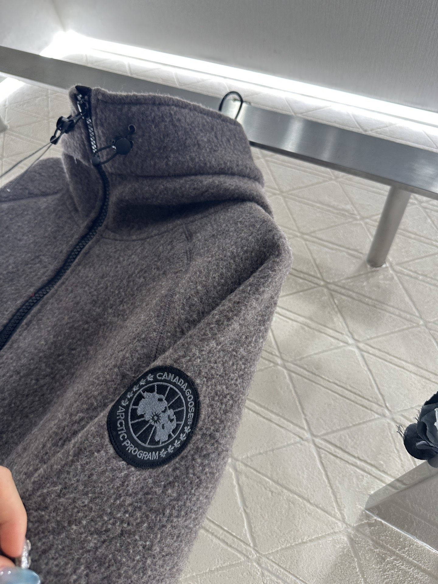 ♥Canada goos*♥2025新品上架 泰迪毛绒连帽高领外套定制YB进口泰迪毛绒材质，颗粒毛绒肌理