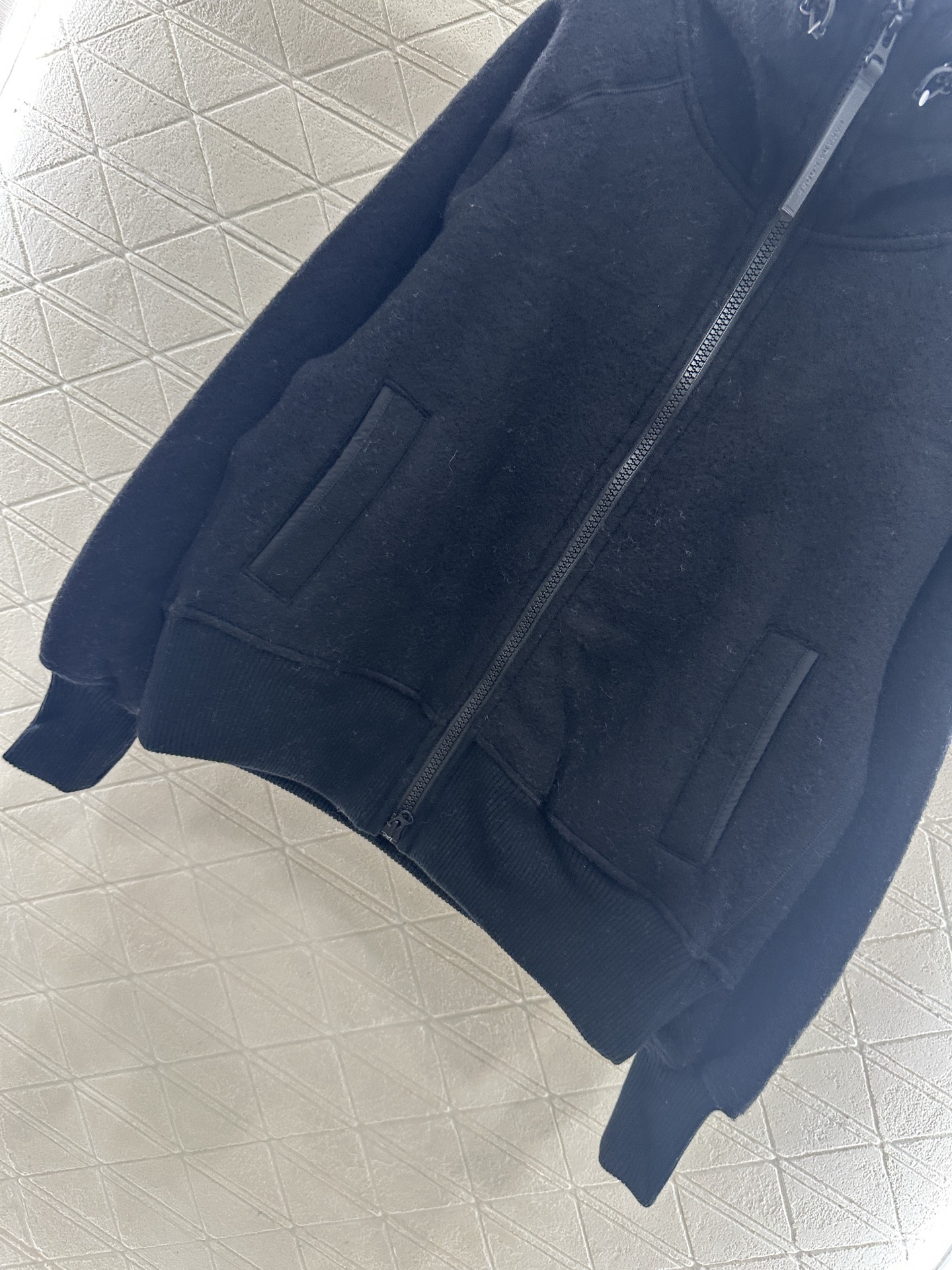 ♥Canada goos*♥2025新品上架 泰迪毛绒连帽高领外套定制YB进口泰迪毛绒材质，颗粒毛绒肌理