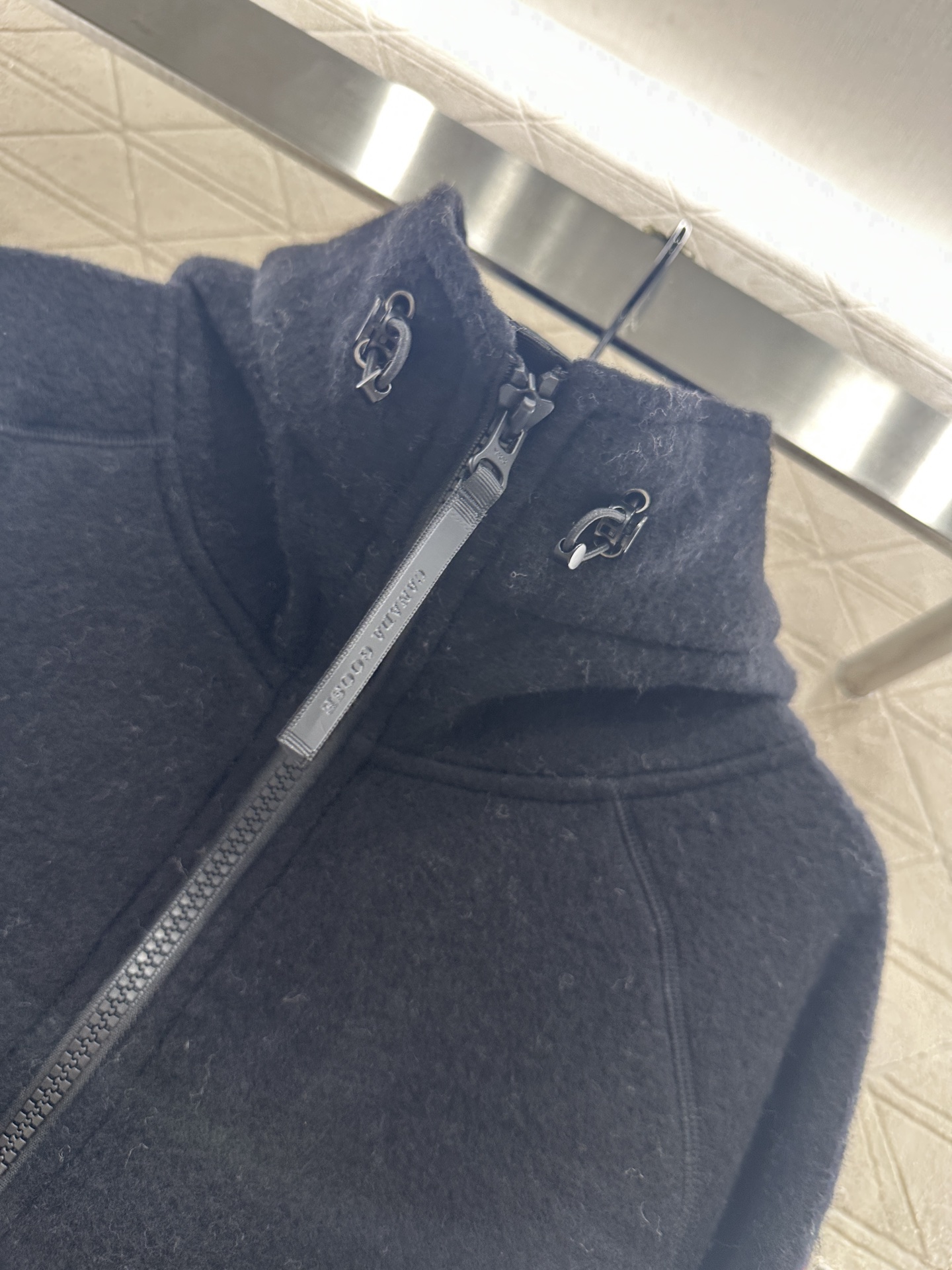 ♥Canada goos*♥2025新品上架 泰迪毛绒连帽高领外套定制YB进口泰迪毛绒材质，颗粒毛绒肌理