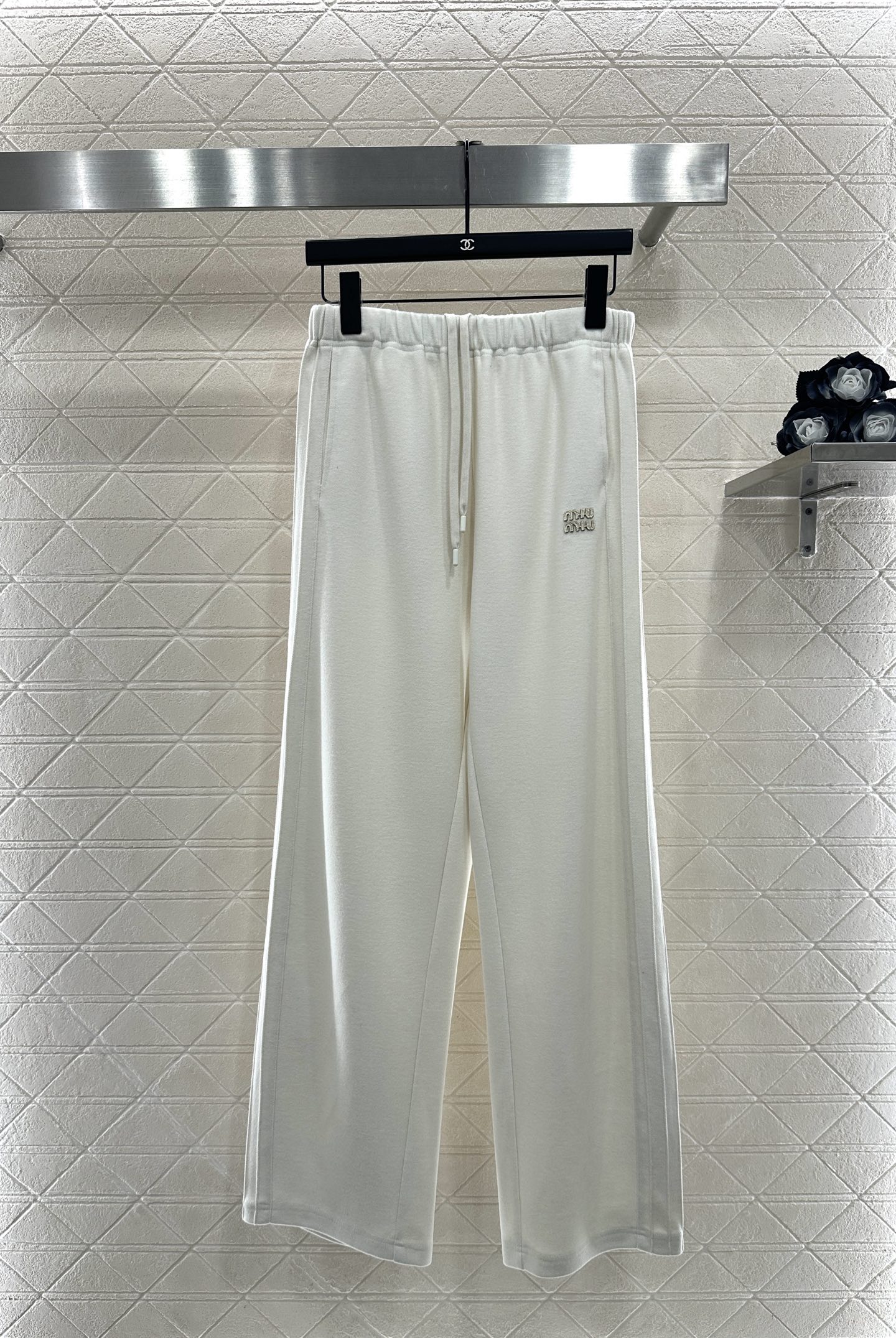 ♥Miumi*♥2025新品上架 螺纹棒球外套长裤套装定制YB进口棉纶材质，质感光泽，垂顺舒适，廓形棒球