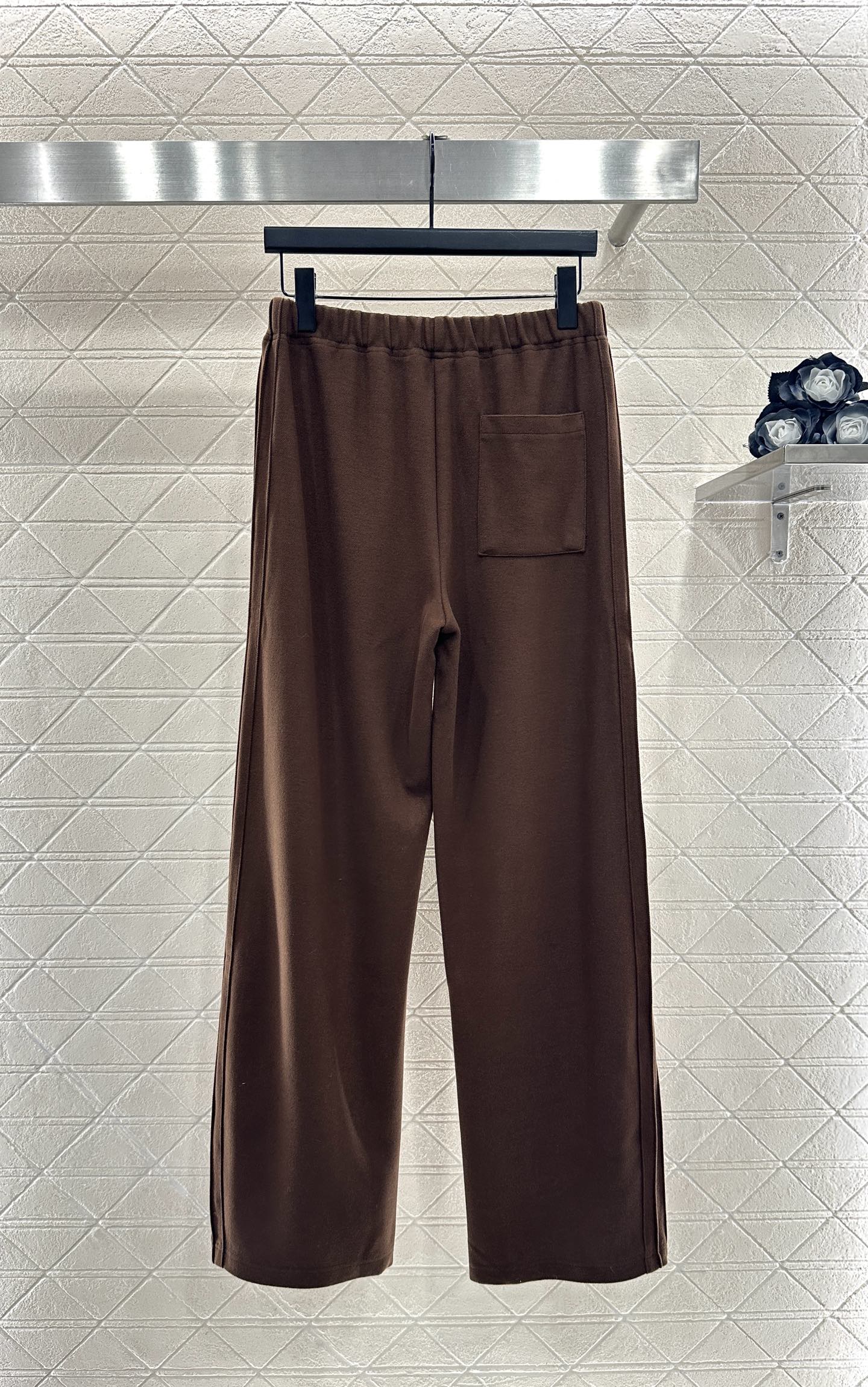 ♥Miumi*♥2025新品上架 螺纹棒球外套长裤套装定制YB进口棉纶材质，质感光泽，垂顺舒适，廓形棒球