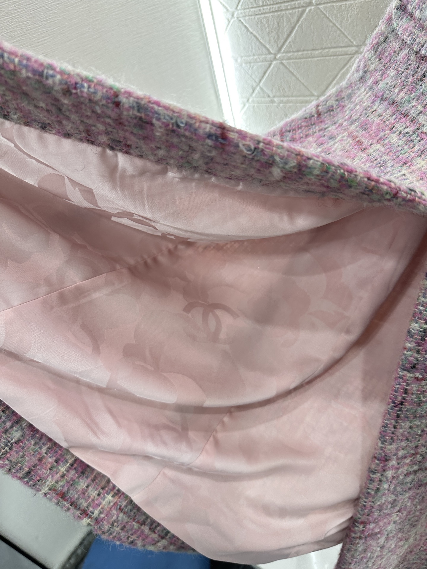 ♥Chane*♥2025新品上架 格纹粗花呢翻领洋装大衣定制YB进口粗纺羊毛呢材质，肌理明显，质感上乘，