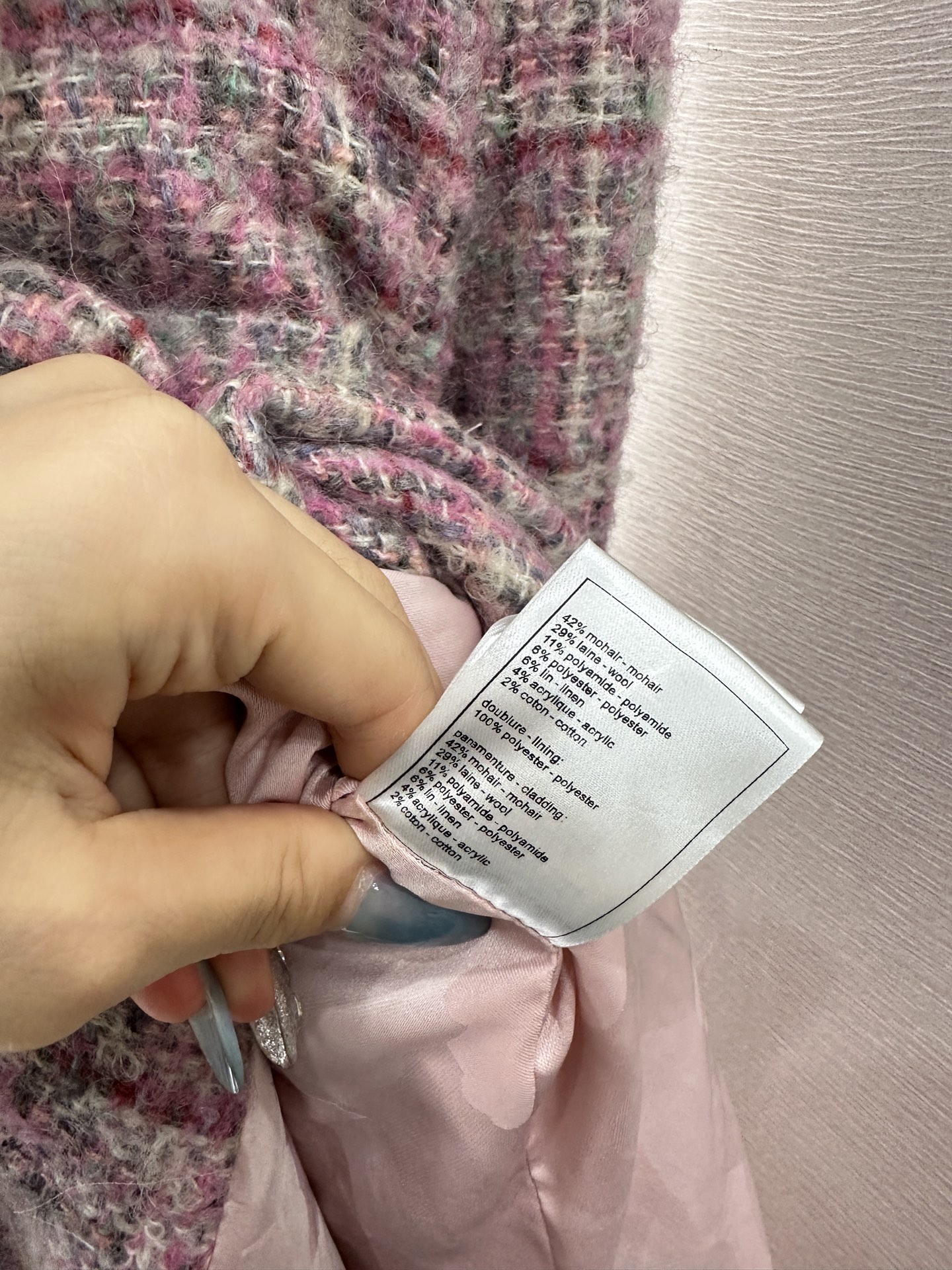 ♥Chane*♥2025新品上架 格纹粗花呢翻领洋装大衣定制YB进口粗纺羊毛呢材质，肌理明显，质感上乘，