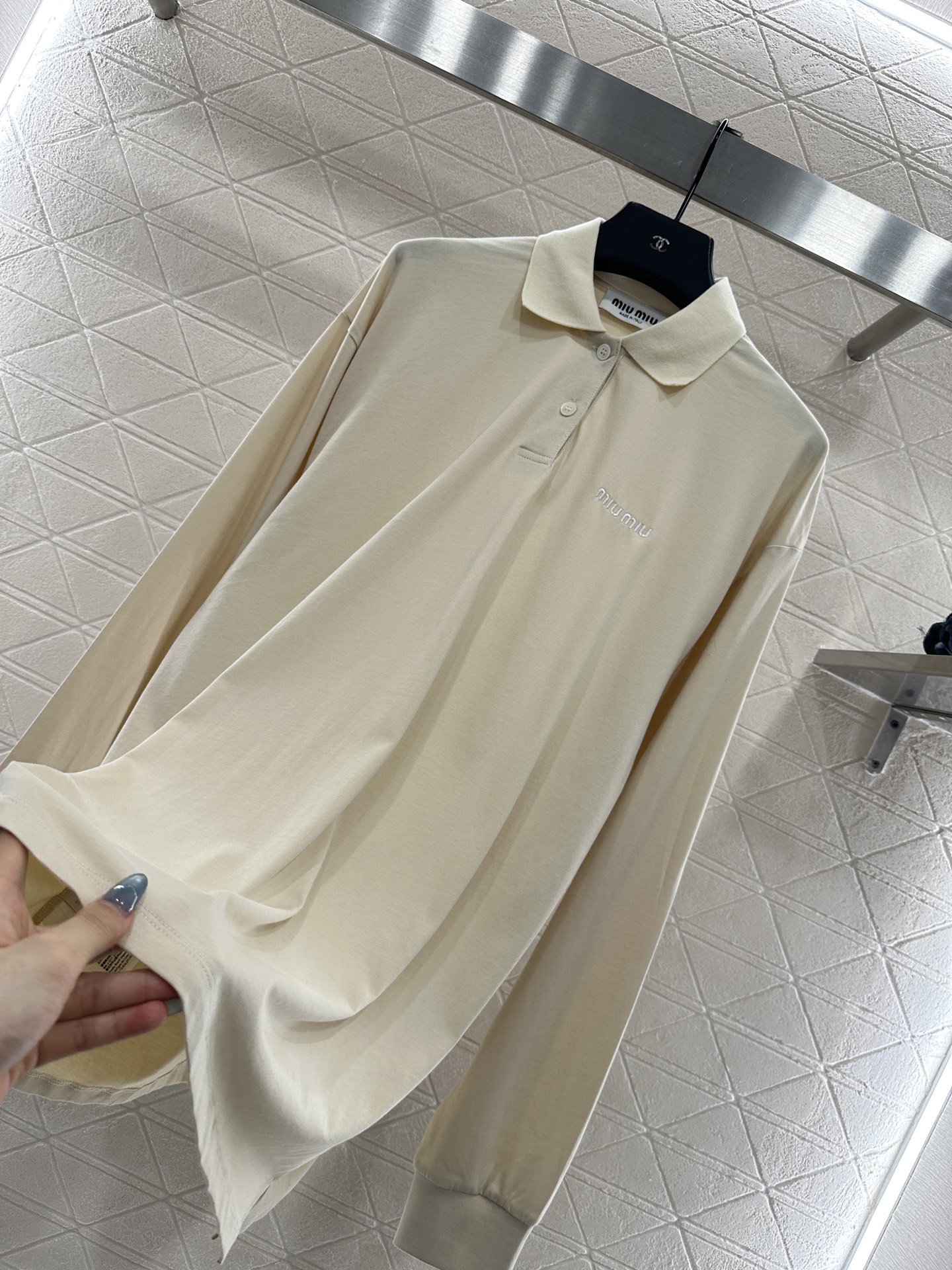 ♥Miumi*♥2025新品上架 𝑃𝑜𝑙𝑜上衣短裤套装定制YB斜纹全棉材质，舒适软糯，穿搭洋气，翻领𝑝𝑜