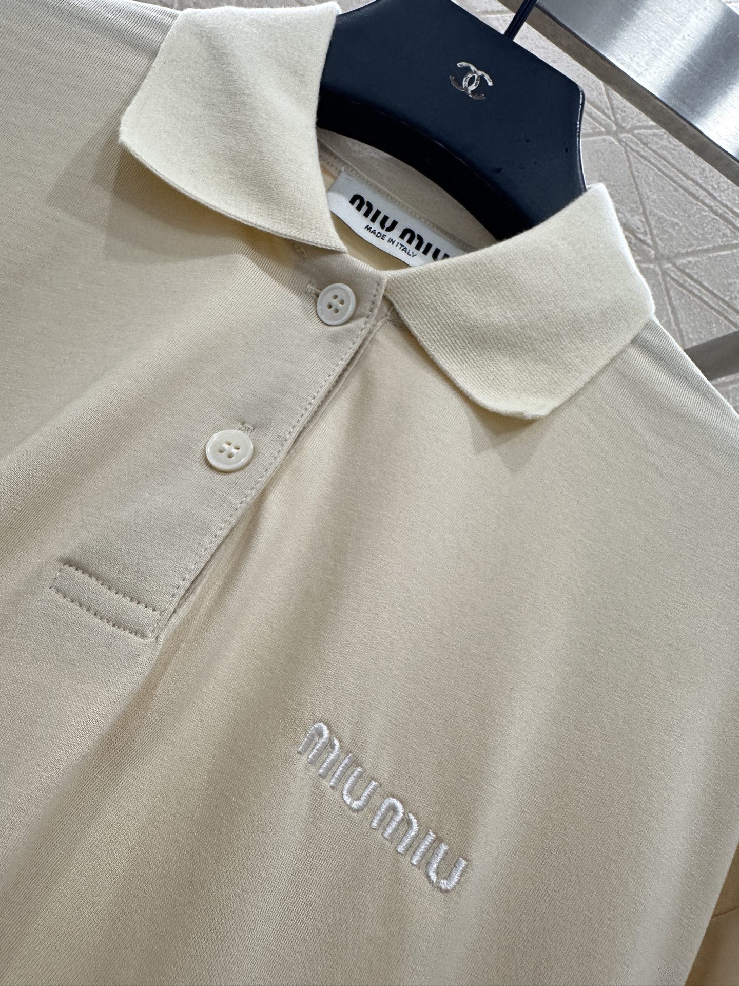 ♥Miumi*♥2025新品上架 𝑃𝑜𝑙𝑜上衣短裤套装定制YB斜纹全棉材质，舒适软糯，穿搭洋气，翻领𝑝𝑜