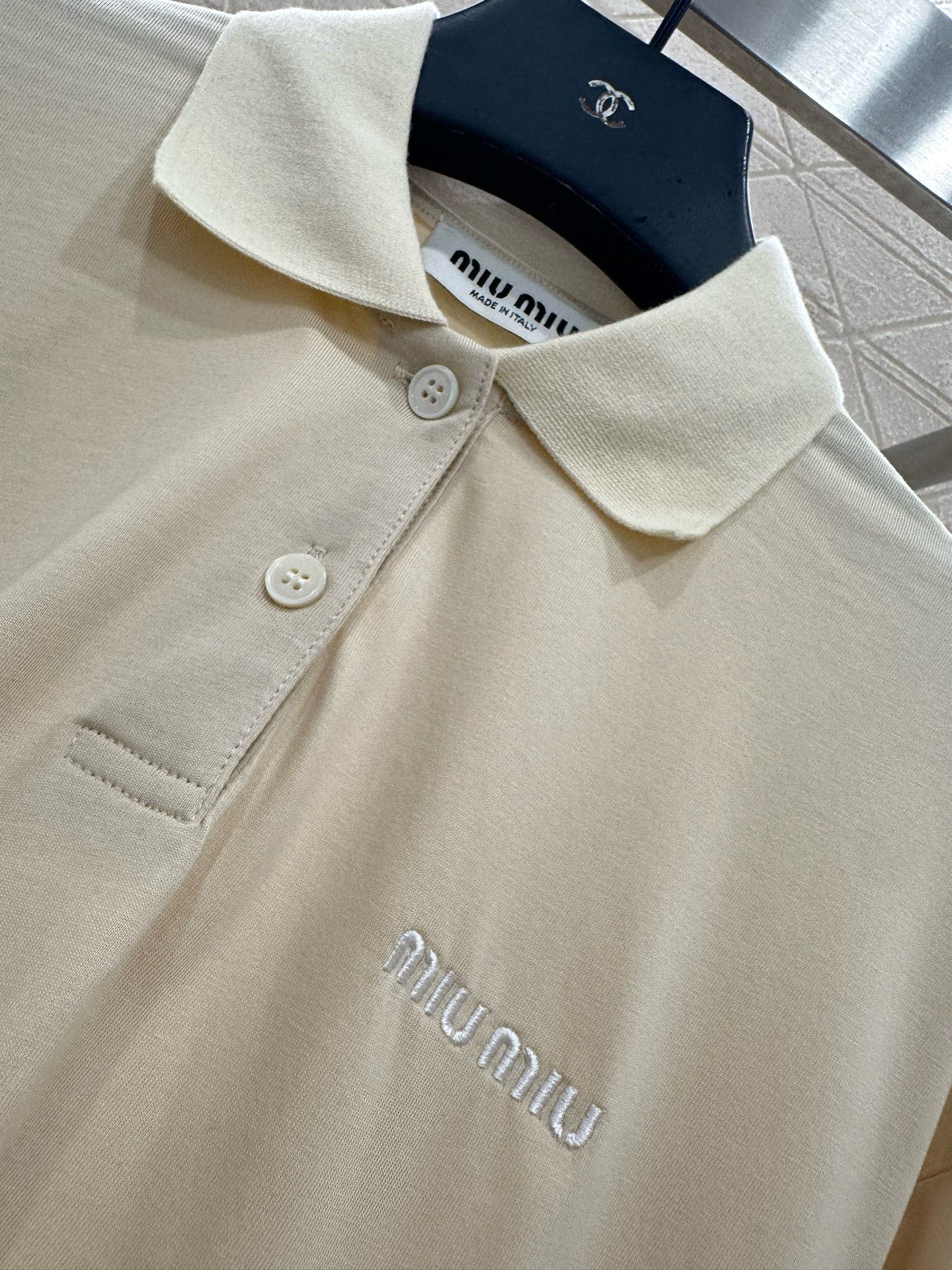 ♥Miumi*♥2025新品上架 𝑃𝑜𝑙𝑜上衣短裤套装定制YB斜纹全棉材质，舒适软糯，穿搭洋气，翻领𝑝𝑜