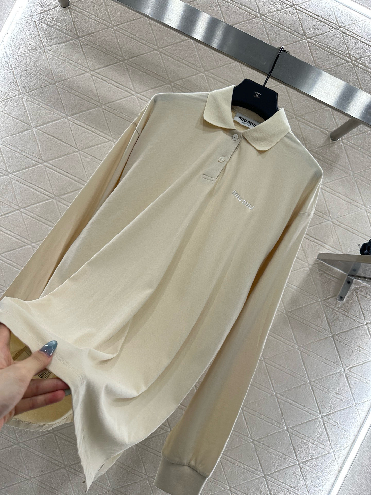 ♥Miumi*♥2025新品上架 𝑃𝑜𝑙𝑜上衣短裤套装定制YB斜纹全棉材质，舒适软糯，穿搭洋气，翻领𝑝𝑜