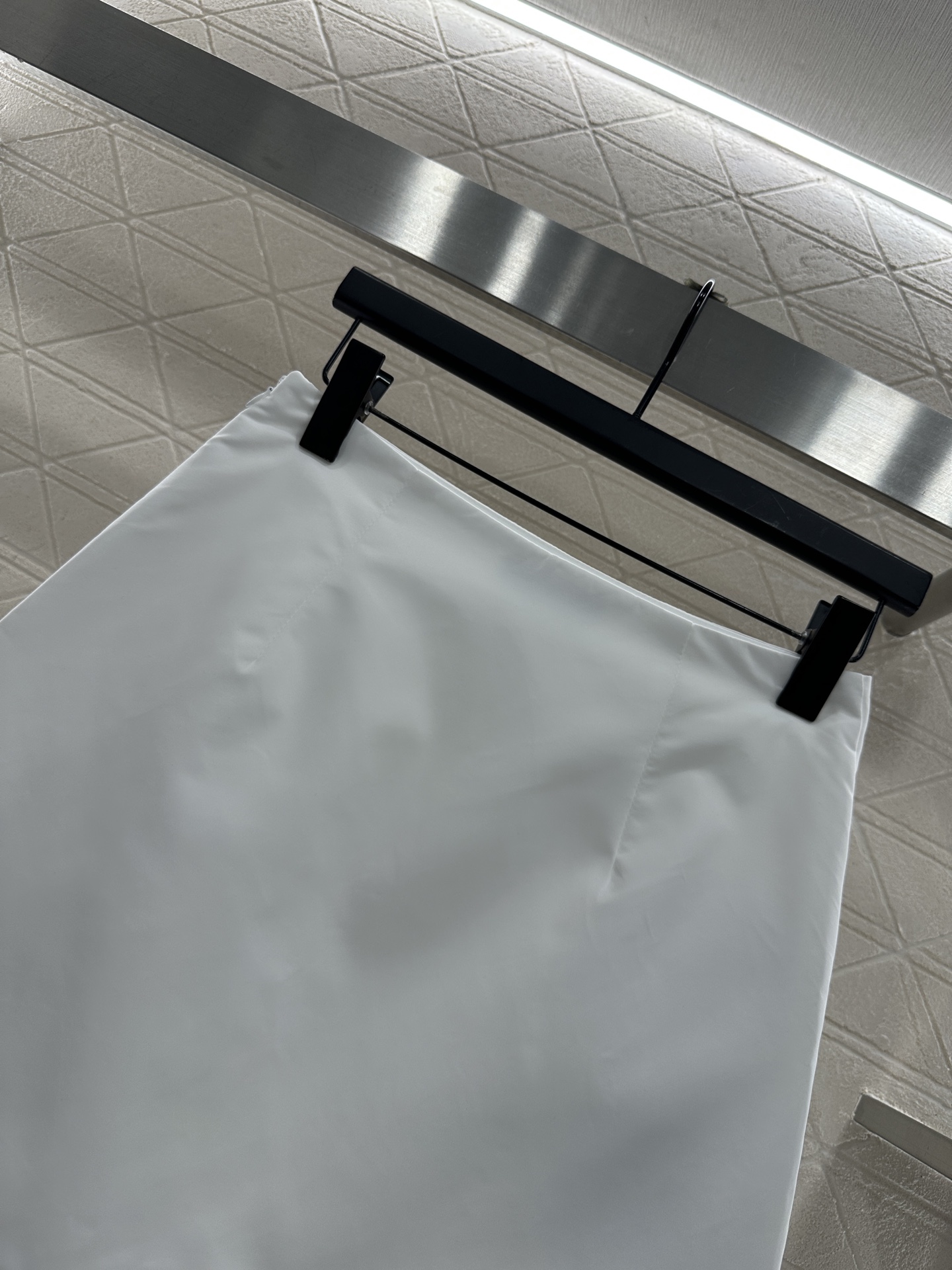 ♥Prad*♥2025新品上架 棉服外套半裙套装定制YB进口环保再生尼龙材质，质感光泽，挺括有型，翻领拉