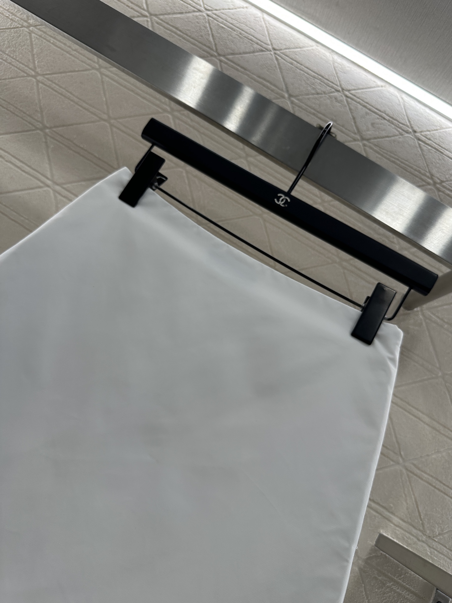 ♥Prad*♥2025新品上架 棉服外套半裙套装定制YB进口环保再生尼龙材质，质感光泽，挺括有型，翻领拉