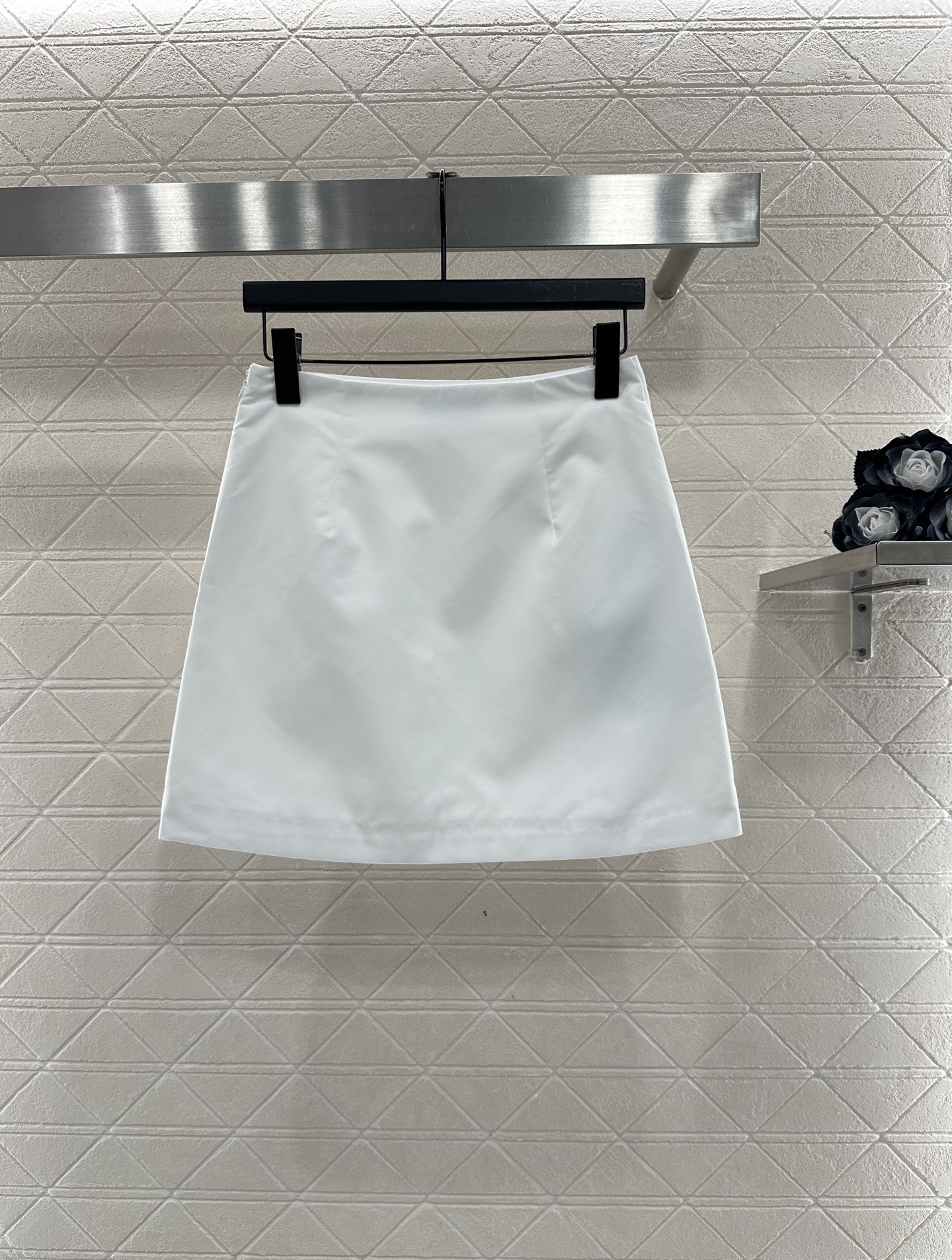 ♥Prad*♥2025新品上架 棉服外套半裙套装定制YB进口环保再生尼龙材质，质感光泽，挺括有型，翻领拉