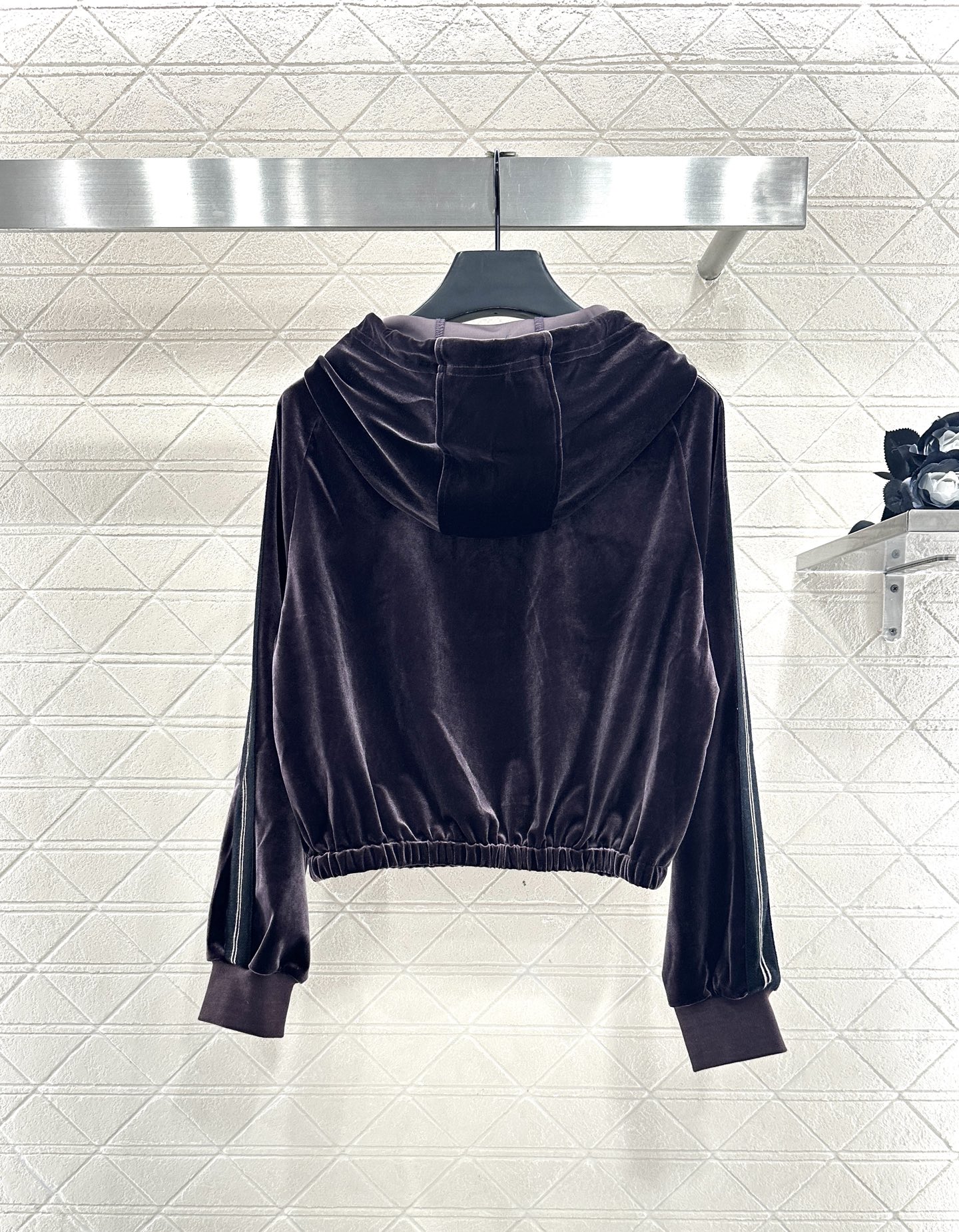 Miu Miu Velvet Hoodie Set CT83768, Hooded Sweatshirt and Pants 3 i1760274529953 7489 0 1