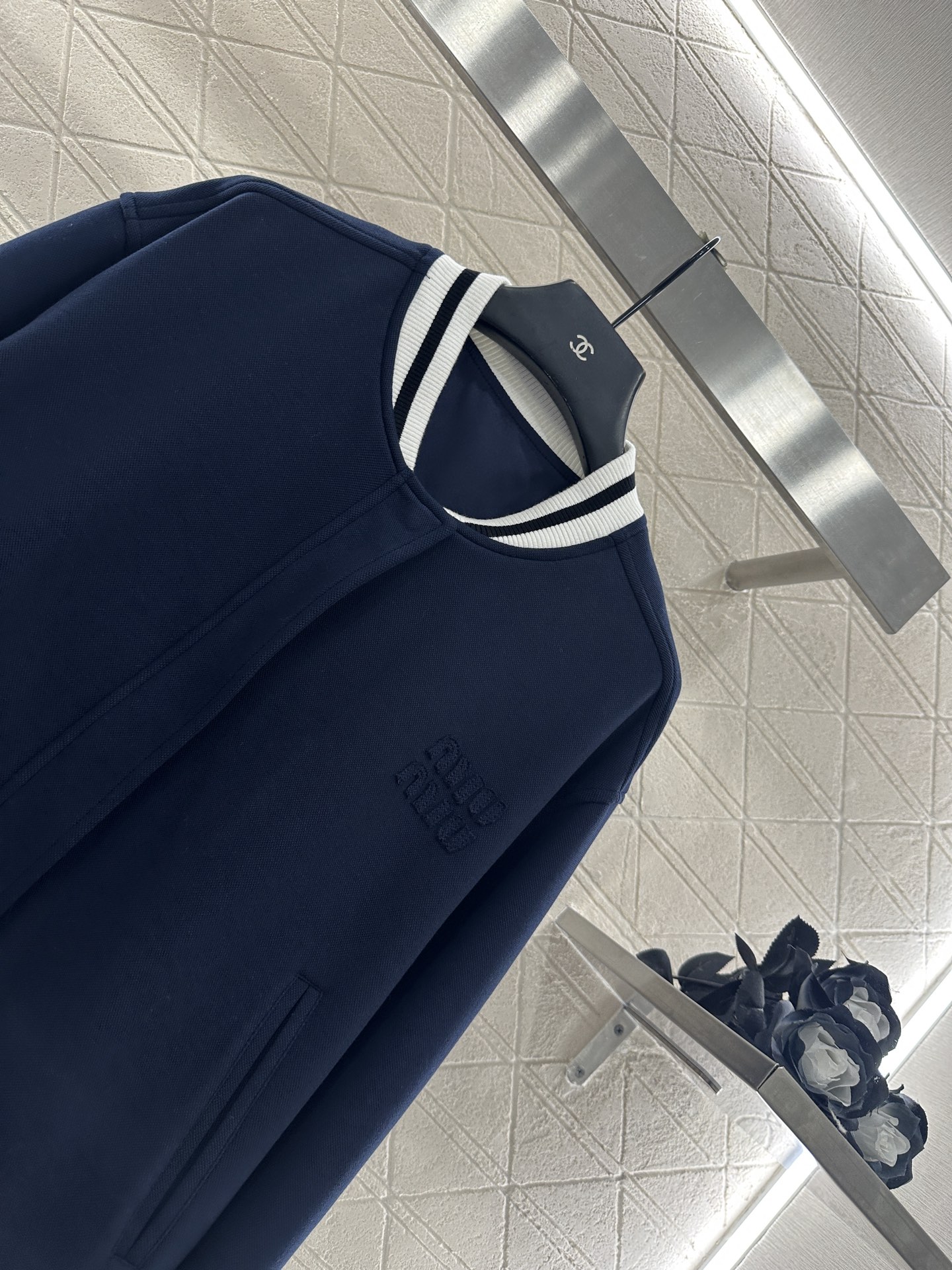 ♥Miumi*♥2025新品上架 棒球外套百褶裙套装定制YB斜纹全棉材质，质感上乘，穿搭舒适，立领棒球外