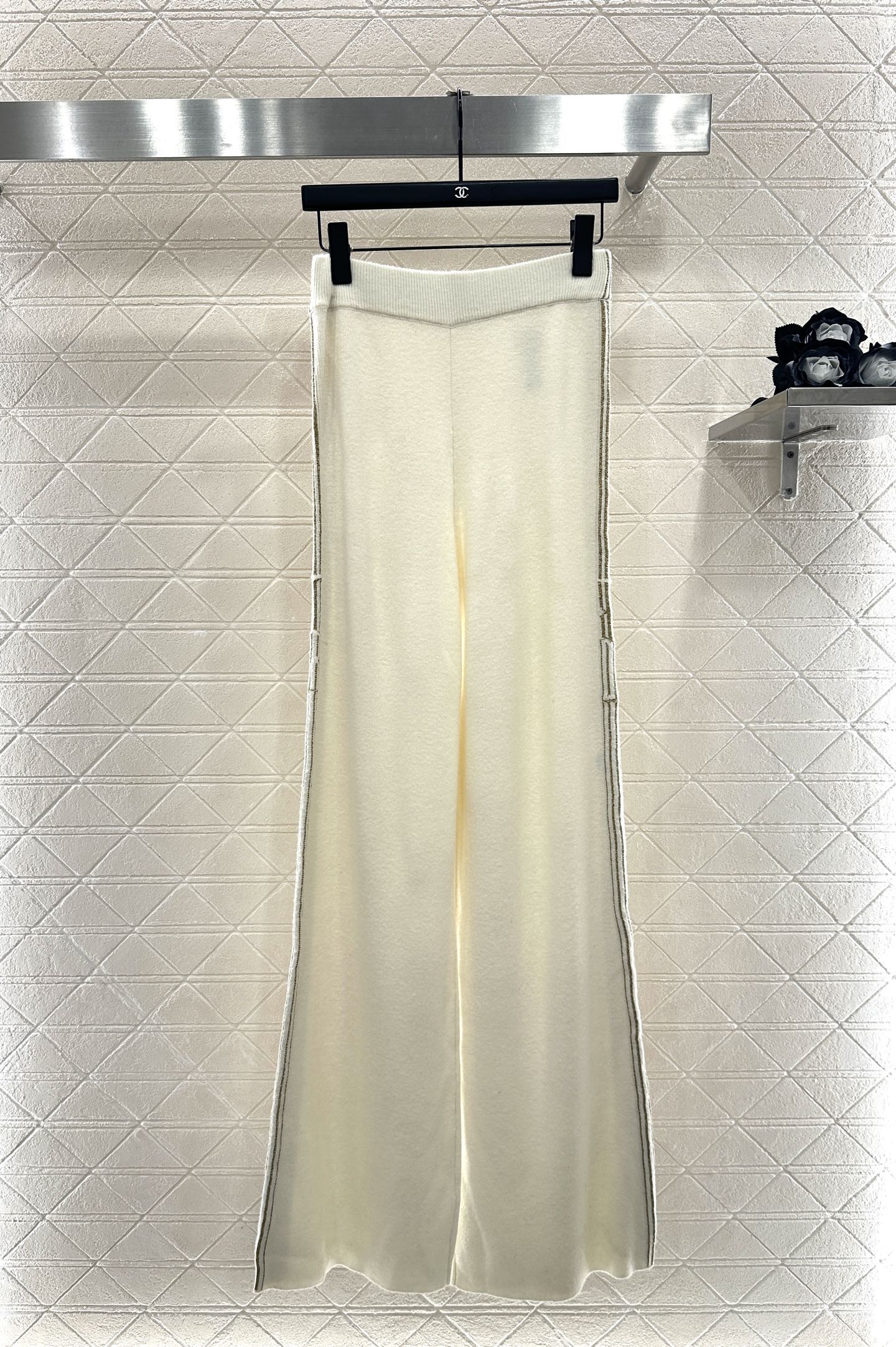 ♥Dio*♥2025新品上架 织带连帽外套长裤套装定制YB羊绒纱线织造，柔软亲肤，质感十足，连帽长袖拉链