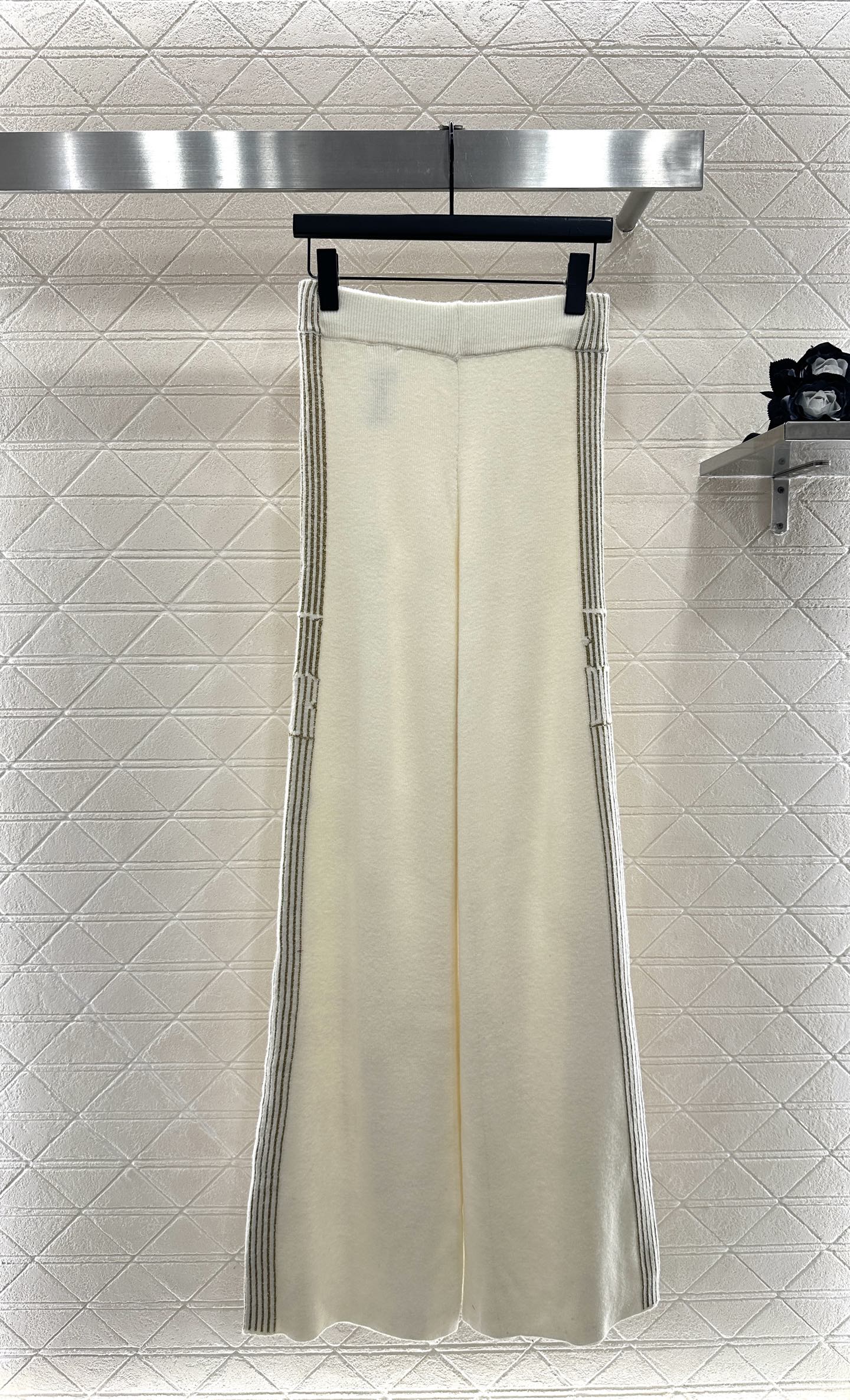 ♥Dio*♥2025新品上架 织带连帽外套长裤套装定制YB羊绒纱线织造，柔软亲肤，质感十足，连帽长袖拉链