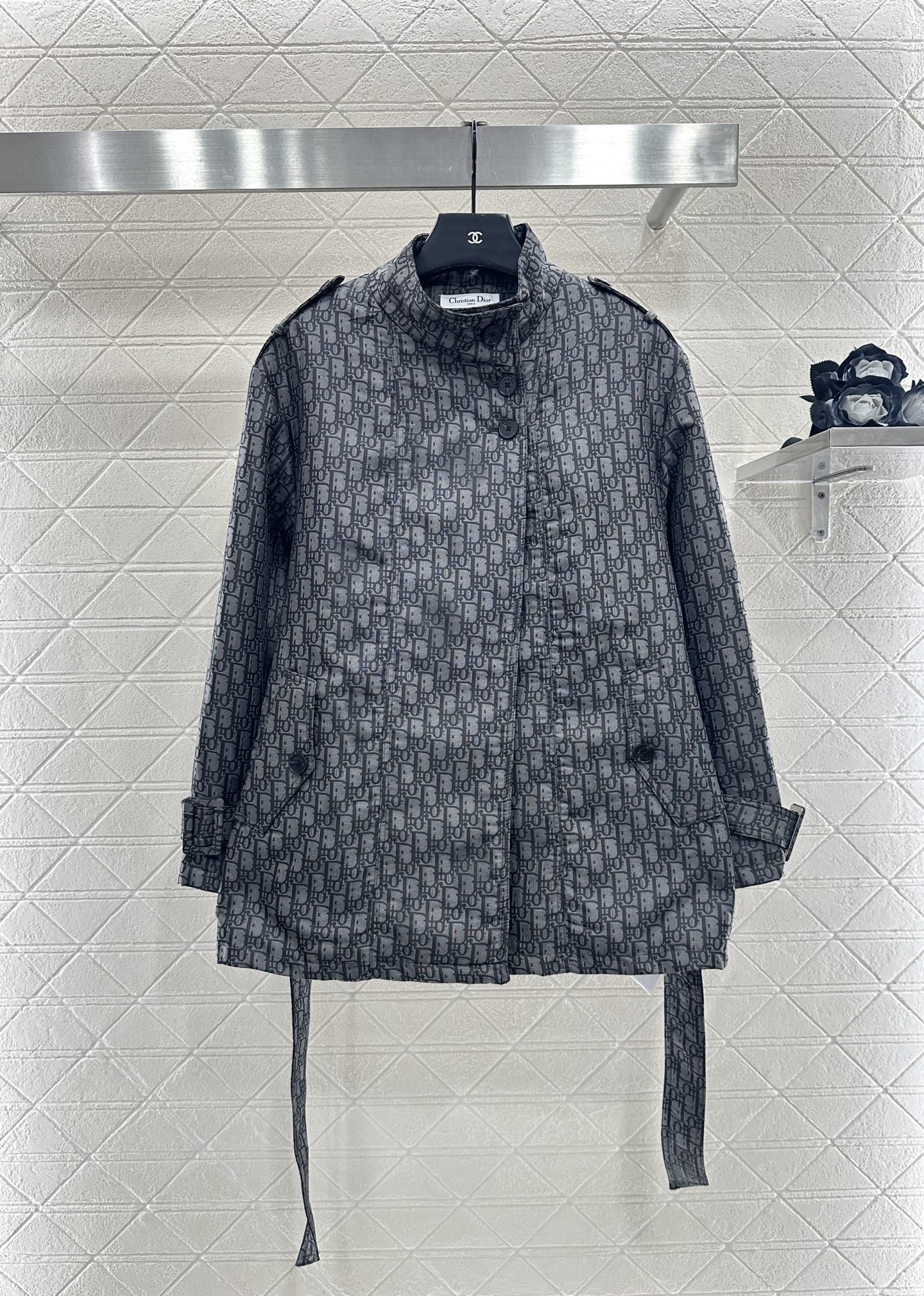 Dior Jacquard Cotton Blend Coat - Stylish & Functional Outerwear