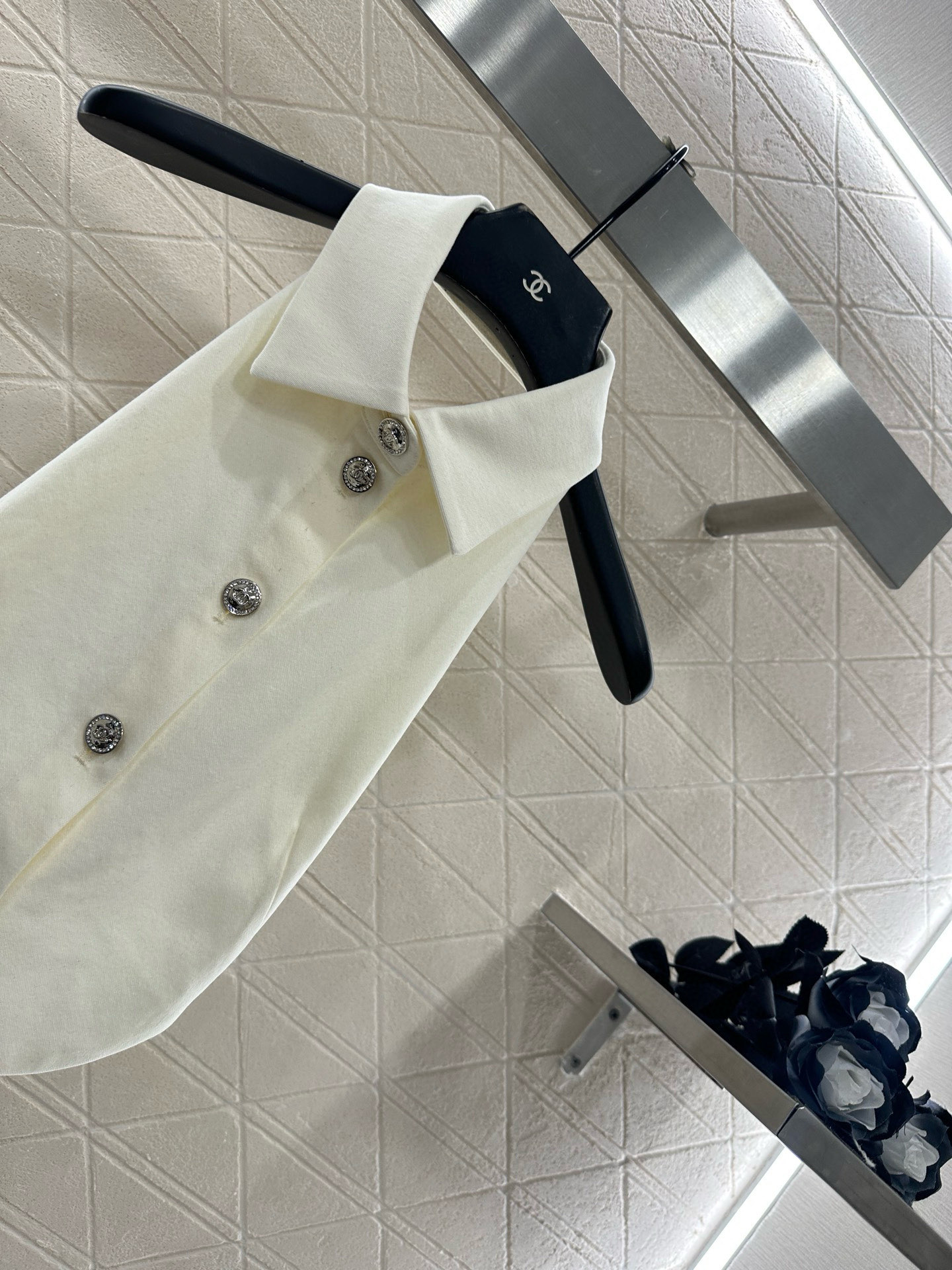 ♥Chane*♥2025新品上架 收腰挂脖背心长裤套装定制YB斜纹全棉材质，质感挺括，舒适光泽，挂脖背心