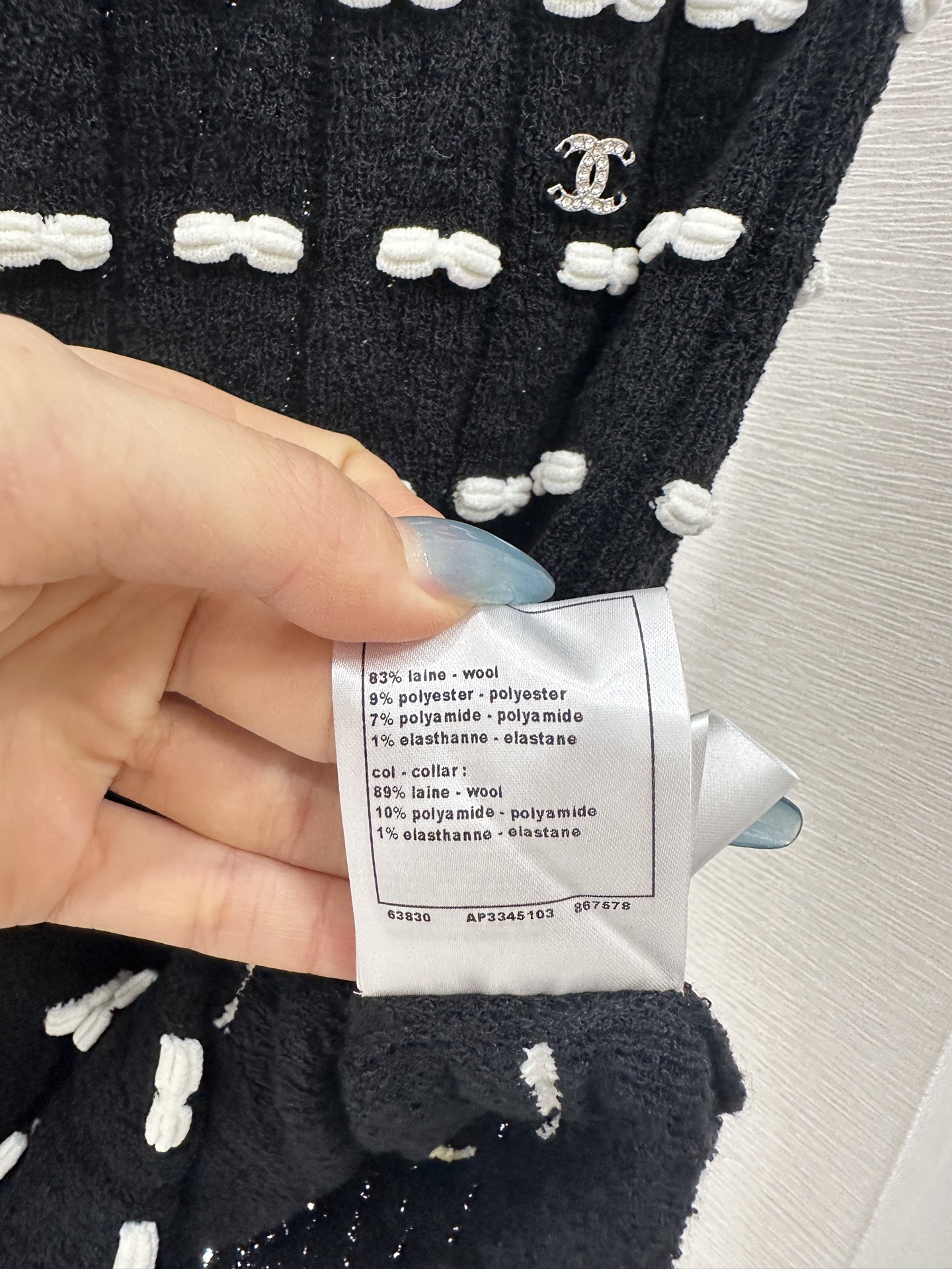 ♥Chane*♥2025新品上架 蝴蝶结针织短裙定制YB羊毛纱线织造，质感高级舒适，高腰弹力直筒半裙剪裁