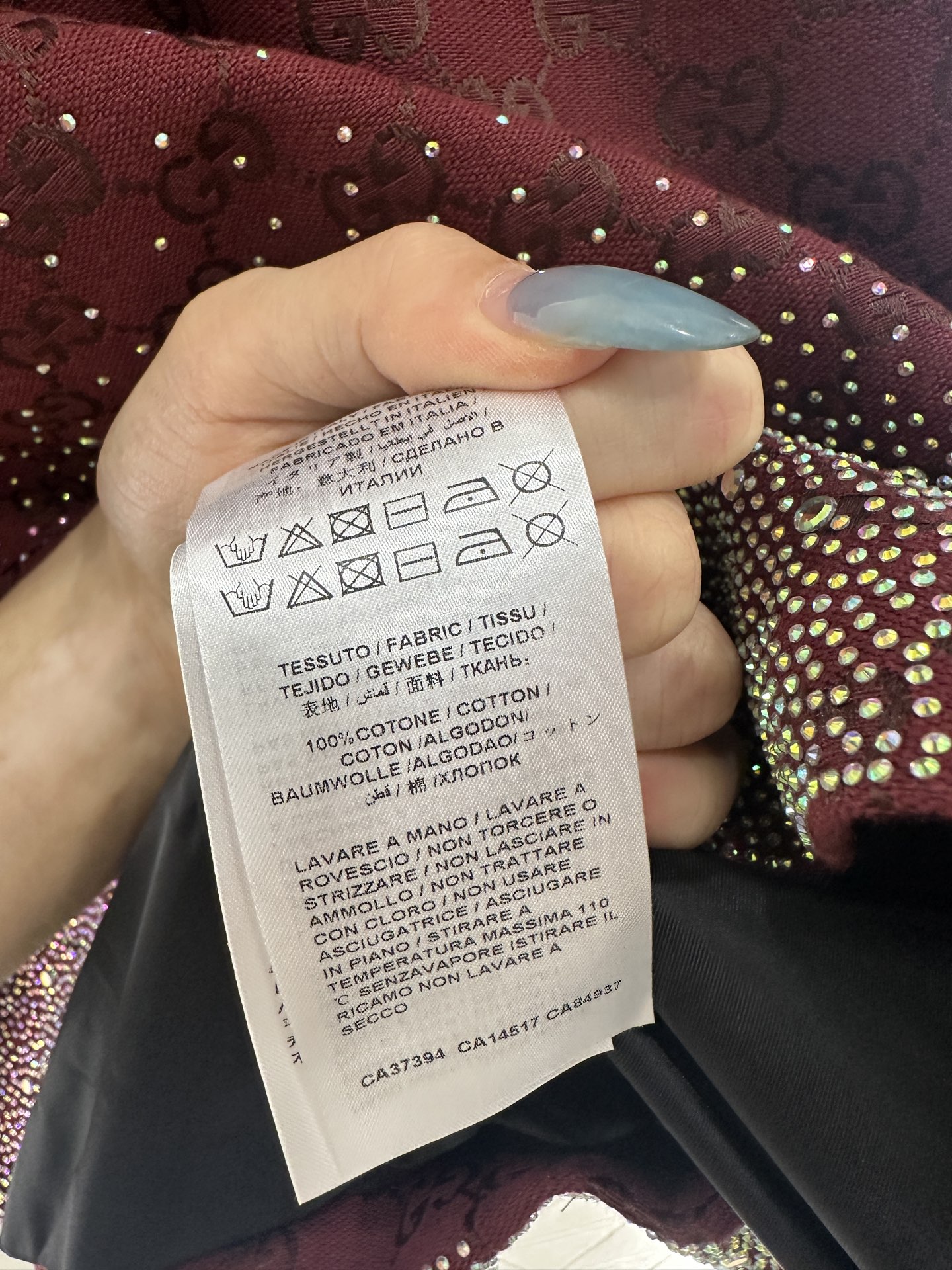 ♥Gucc*♥2025新品上架重工烫钻棉服外套短裙套装定制YB进口提花材质，质感高级，挺括有型，翻领廓形