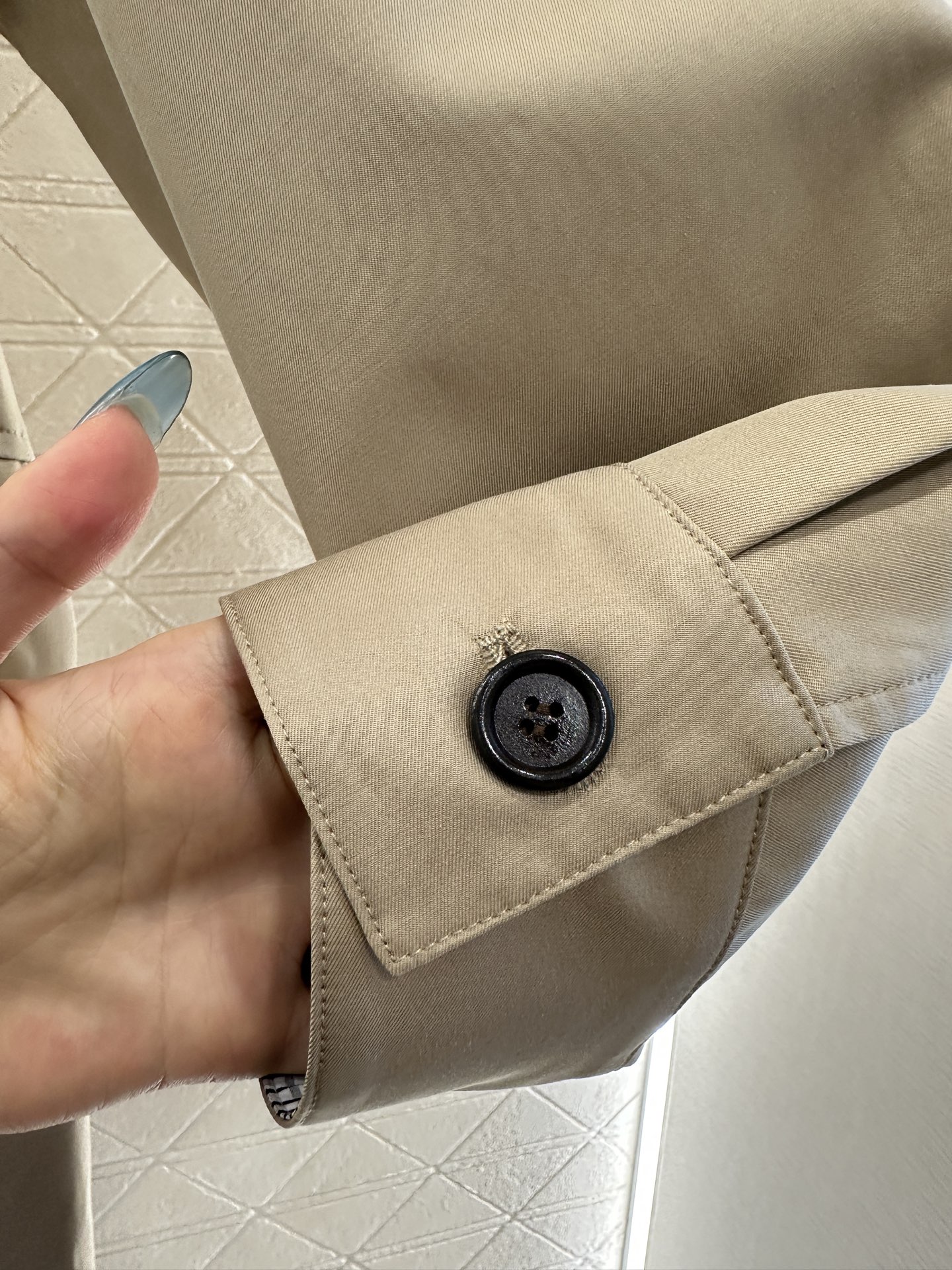 ♥*Bv♥2025新品上架 编织领风衣外套定制YB斜纹全棉风衣材质，质感细腻，垂感十足，纽扣开襟中长外套