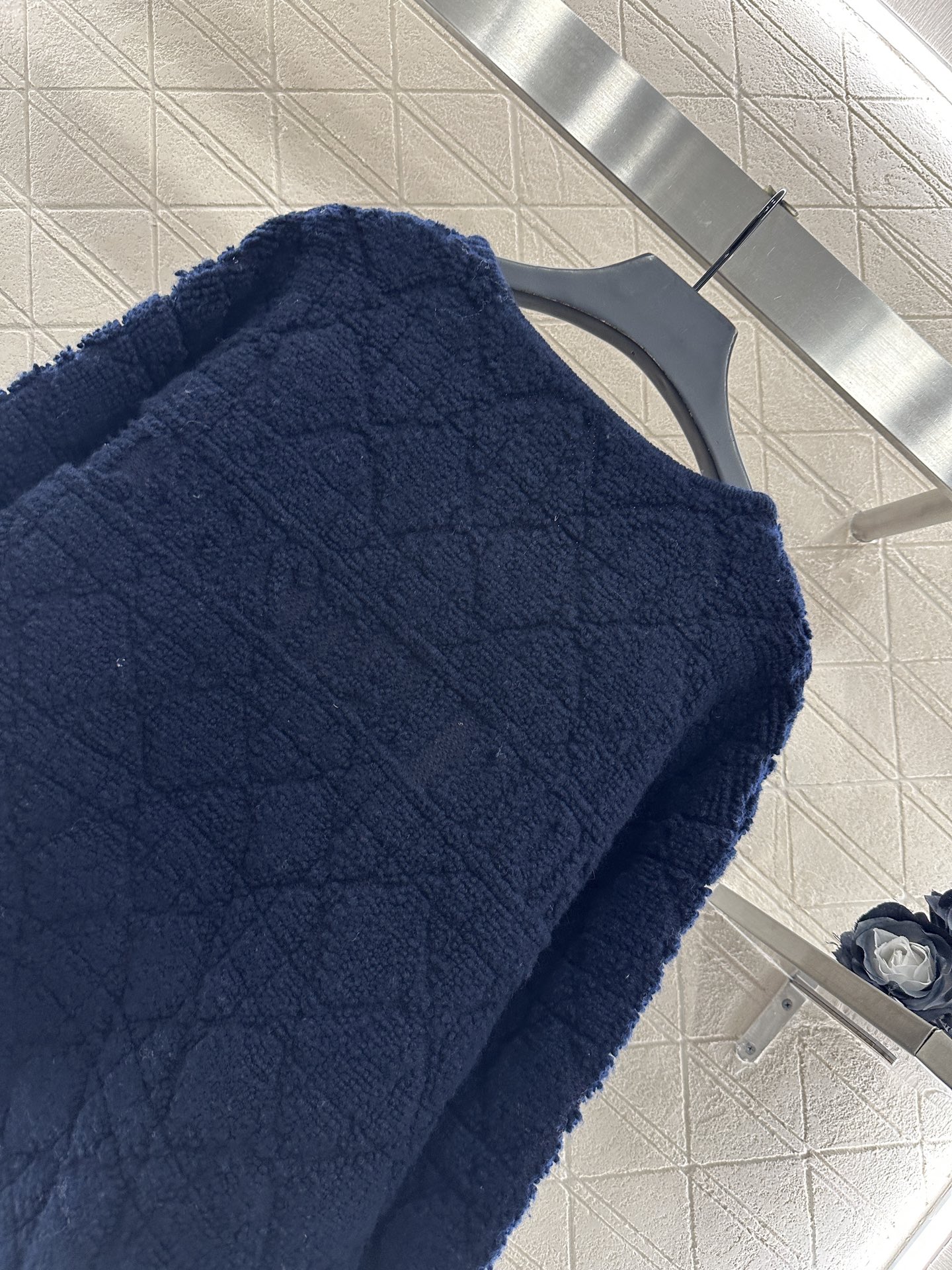 ♥Dio*♥2025新品上架 藤格纹提花开衫外套定制YB羊毛针织材质，舒适保暖，质感上乘，圆领系扣针织开