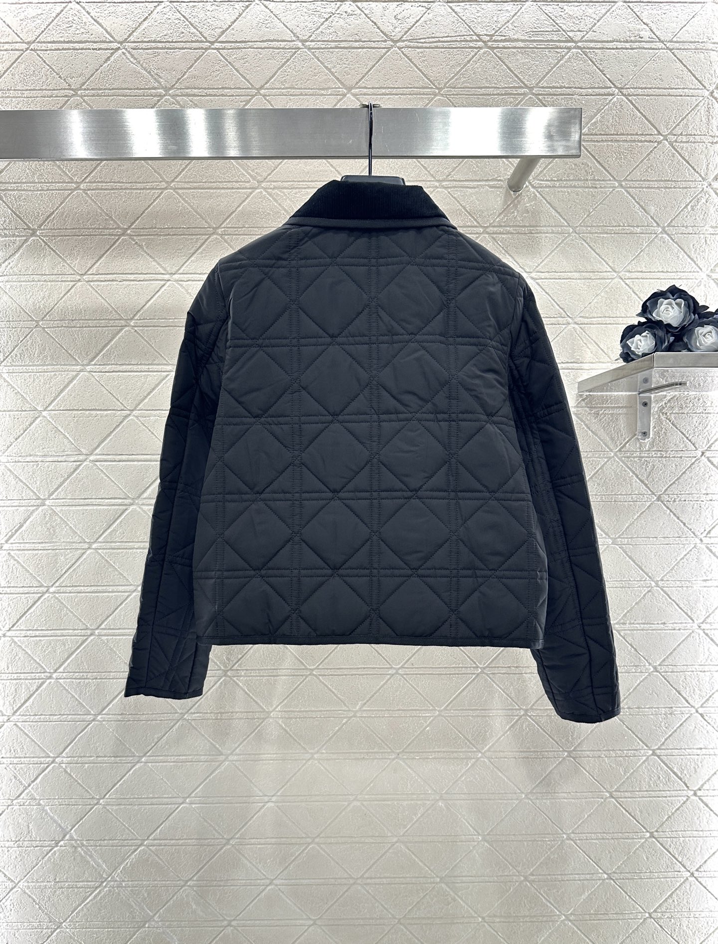 ♥Dio*♥2025新品上架 灯芯绒藤格纹棉服外套定制YB防风防水尼龙材质，羽绒棉填充内里，整件轻盈保暖