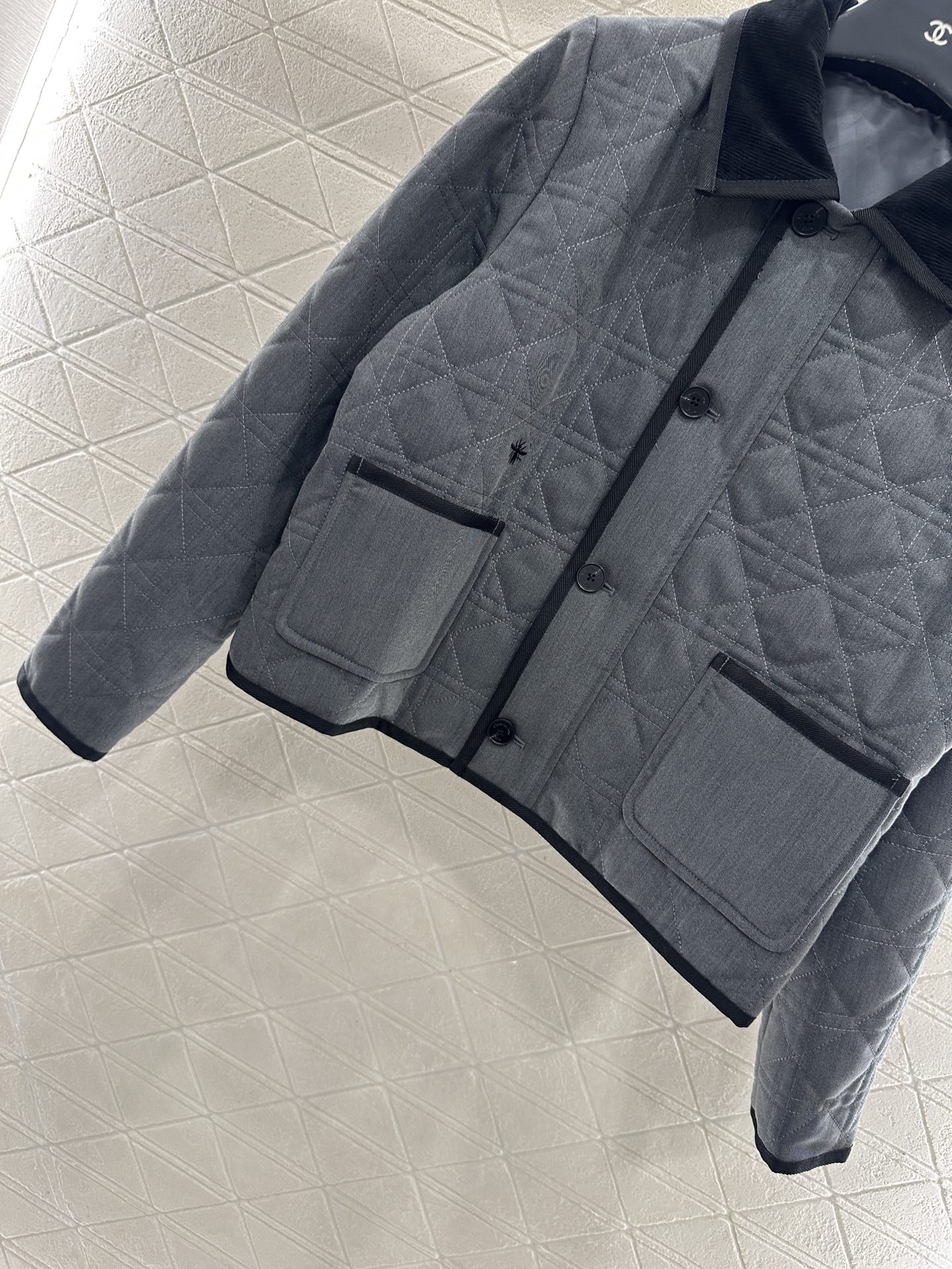 ♥Dio*♥2025新品上架 灯芯绒藤格纹棉服外套定制YB防风防水尼龙材质，羽绒棉填充内里，整件轻盈保暖