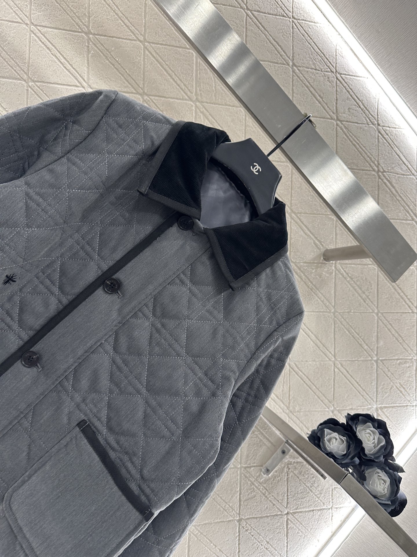 ♥Dio*♥2025新品上架 灯芯绒藤格纹棉服外套定制YB防风防水尼龙材质，羽绒棉填充内里，整件轻盈保暖