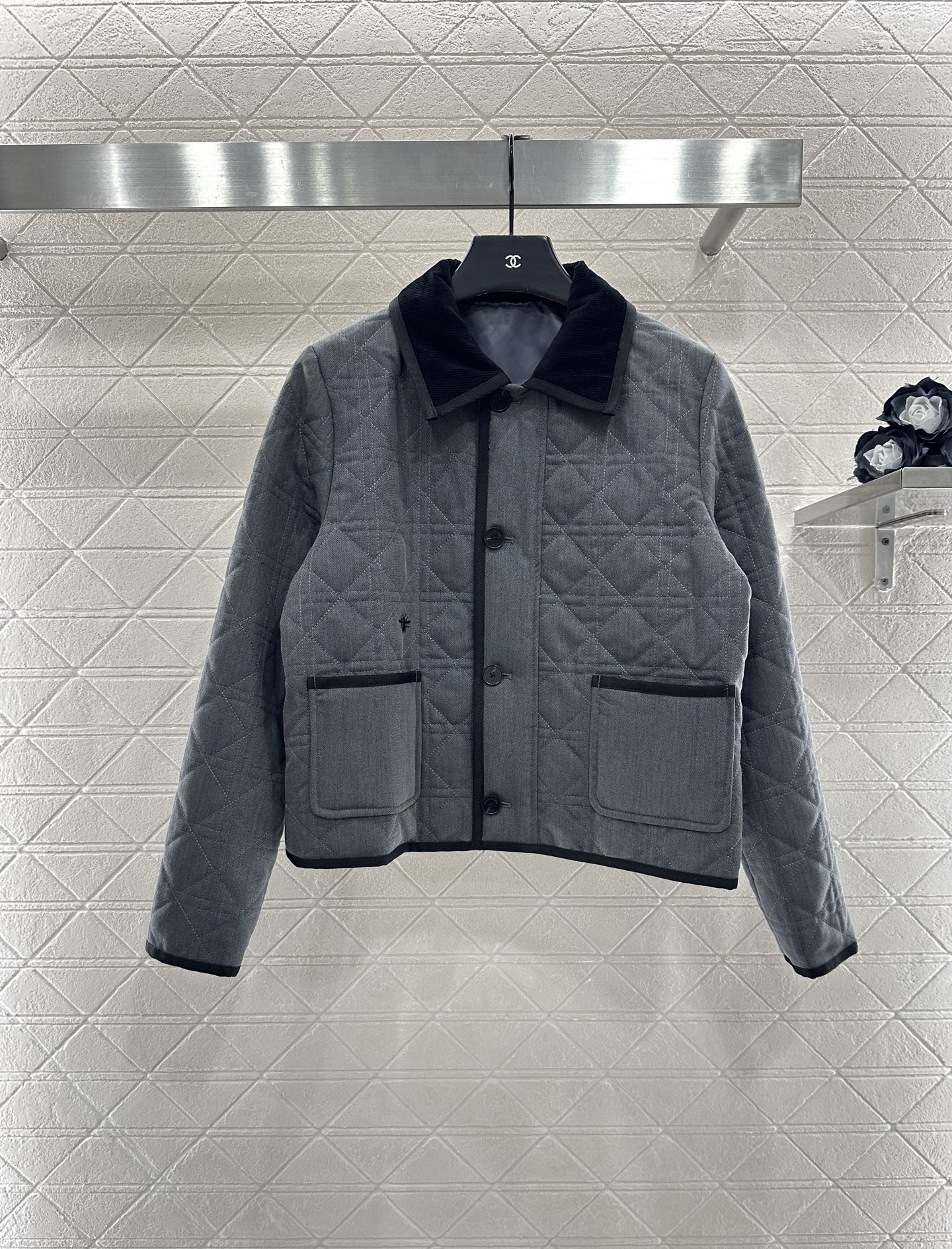 ♥Dio*♥2025新品上架 灯芯绒藤格纹棉服外套定制YB防风防水尼龙材质，羽绒棉填充内里，整件轻盈保暖