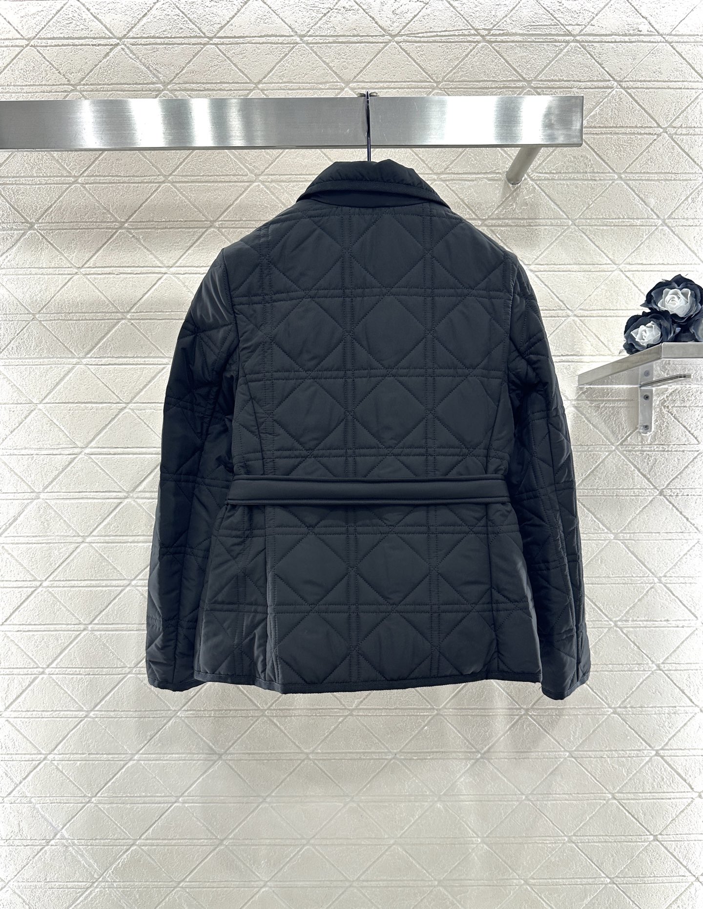 ♥Dio*♥2025新品上架 藤格纹棉服外套半裙套装定制YB防风防水尼龙材质，羽绒棉填充内里，整件轻盈保