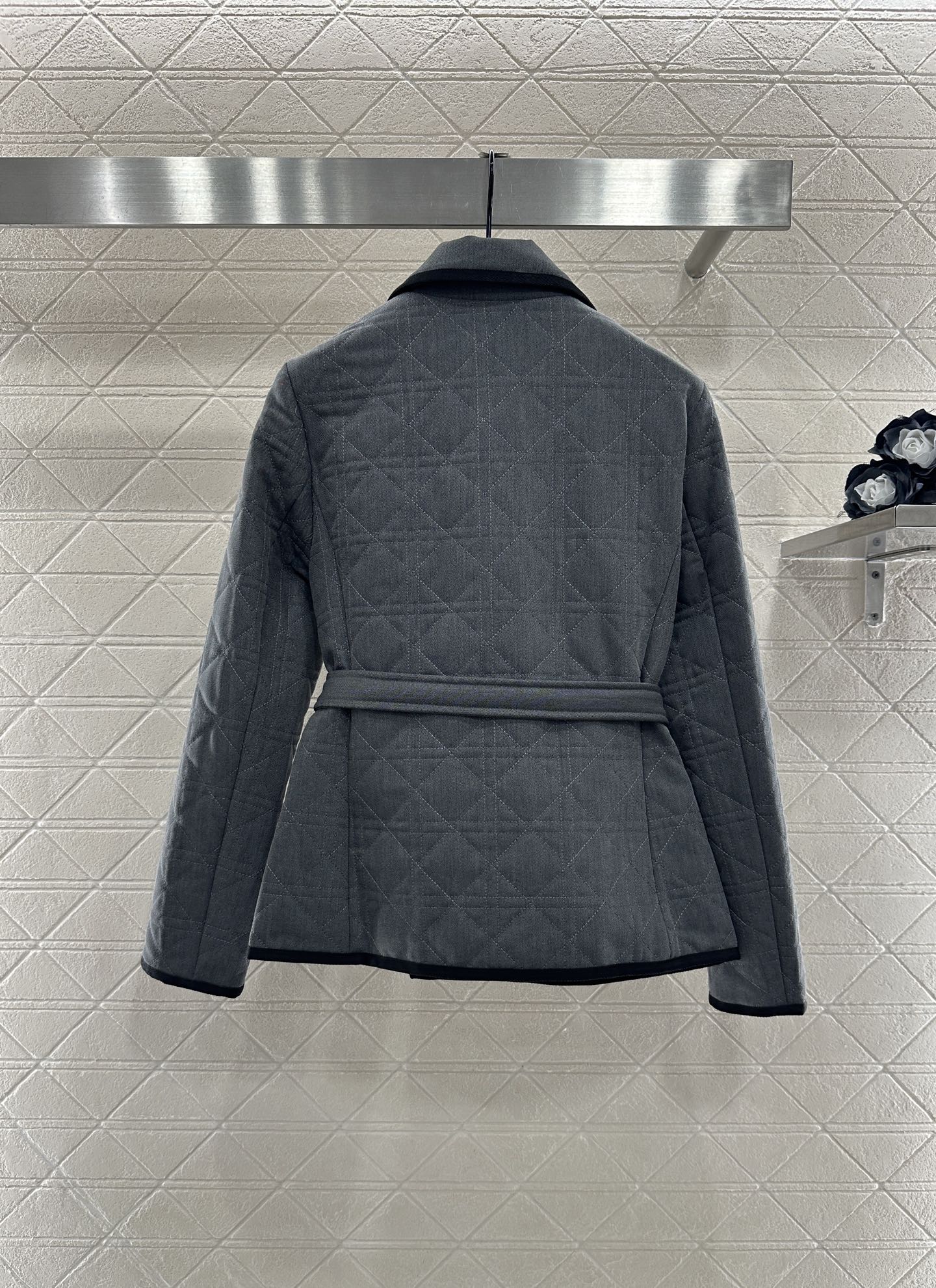 ♥Dio*♥2025新品上架 藤格纹棉服外套半裙套装定制YB防风防水尼龙材质，羽绒棉填充内里，整件轻盈保