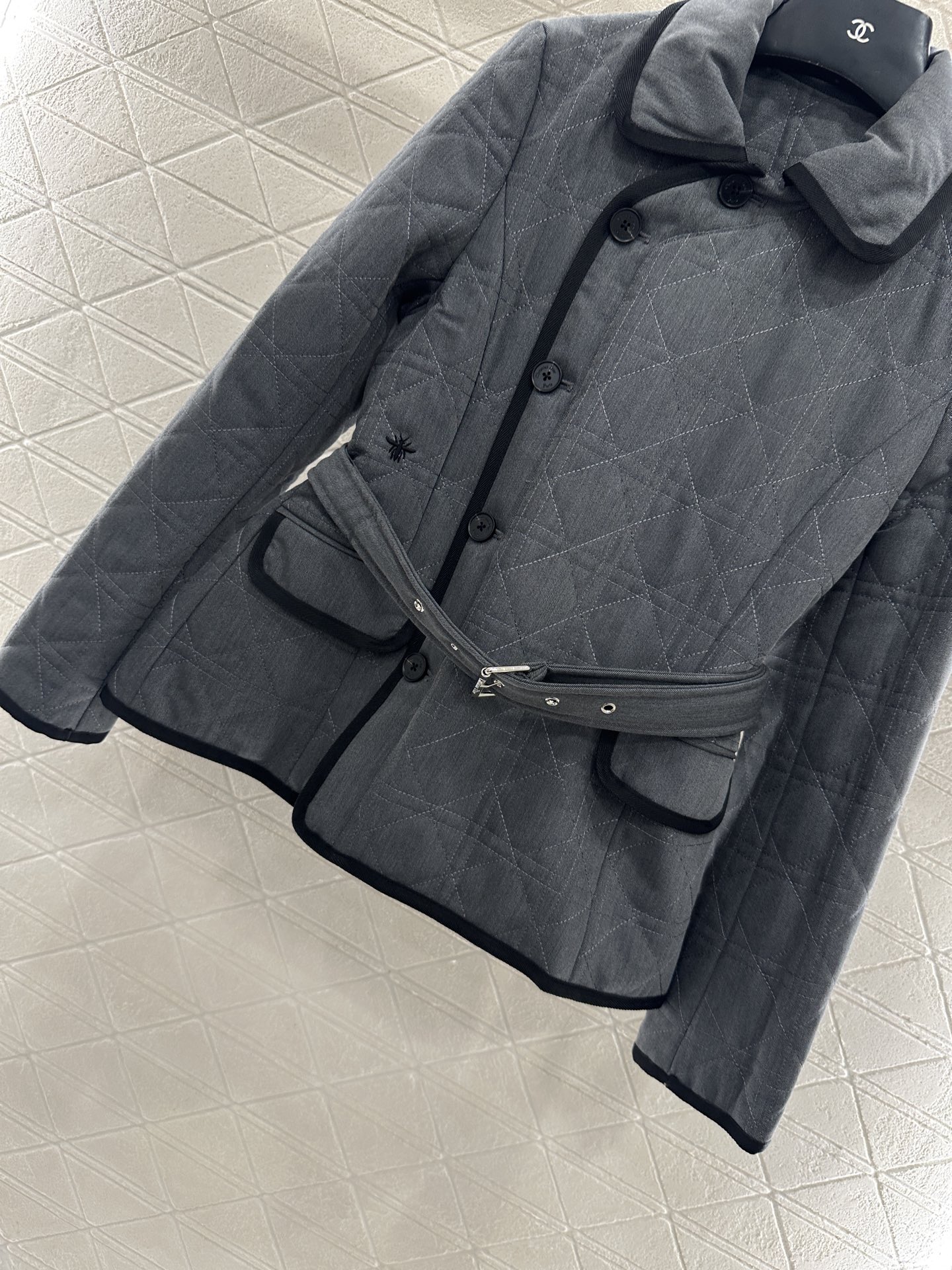 ♥Dio*♥2025新品上架 藤格纹棉服外套半裙套装定制YB防风防水尼龙材质，羽绒棉填充内里，整件轻盈保