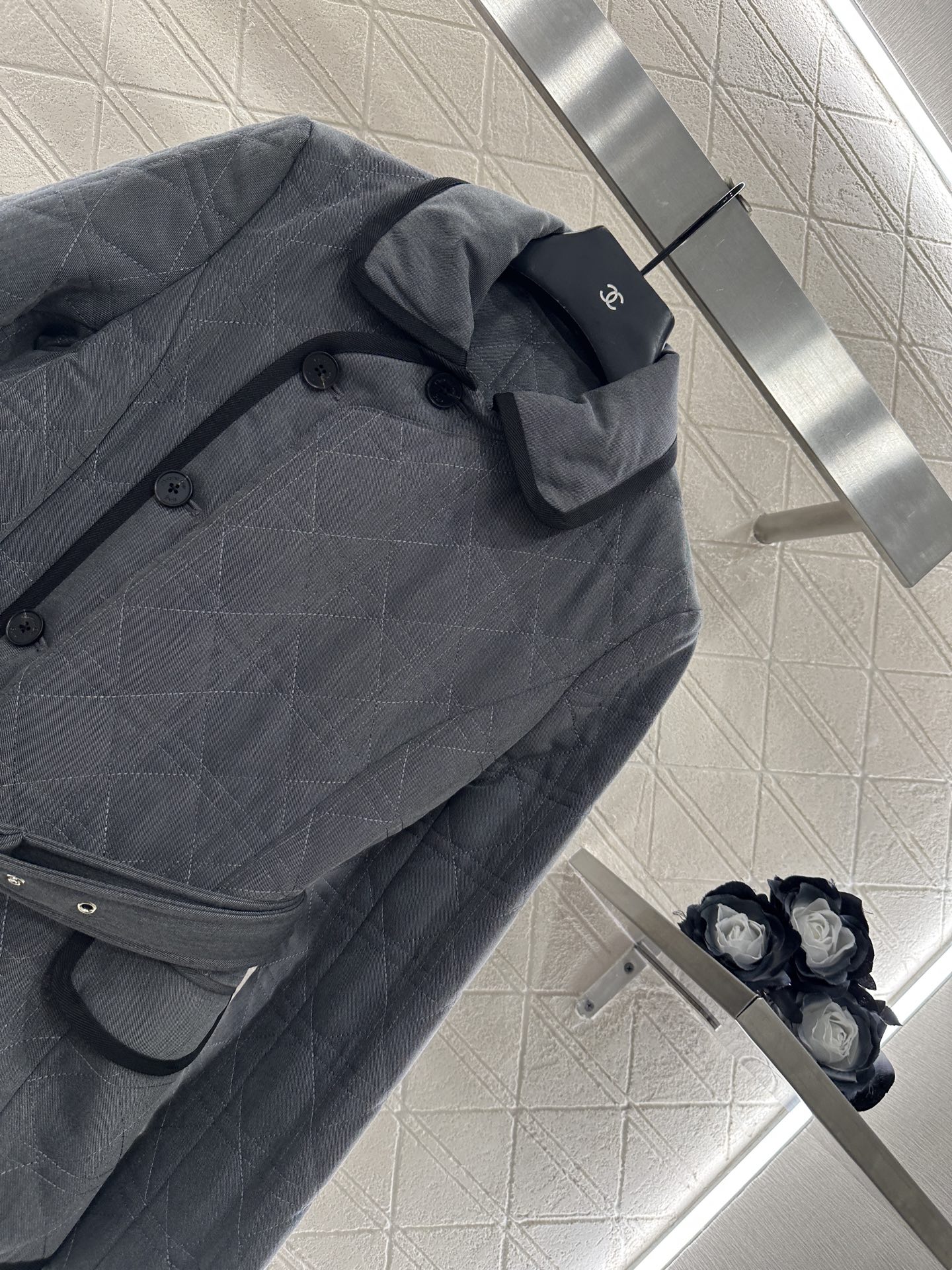 ♥Dio*♥2025新品上架 藤格纹棉服外套半裙套装定制YB防风防水尼龙材质，羽绒棉填充内里，整件轻盈保