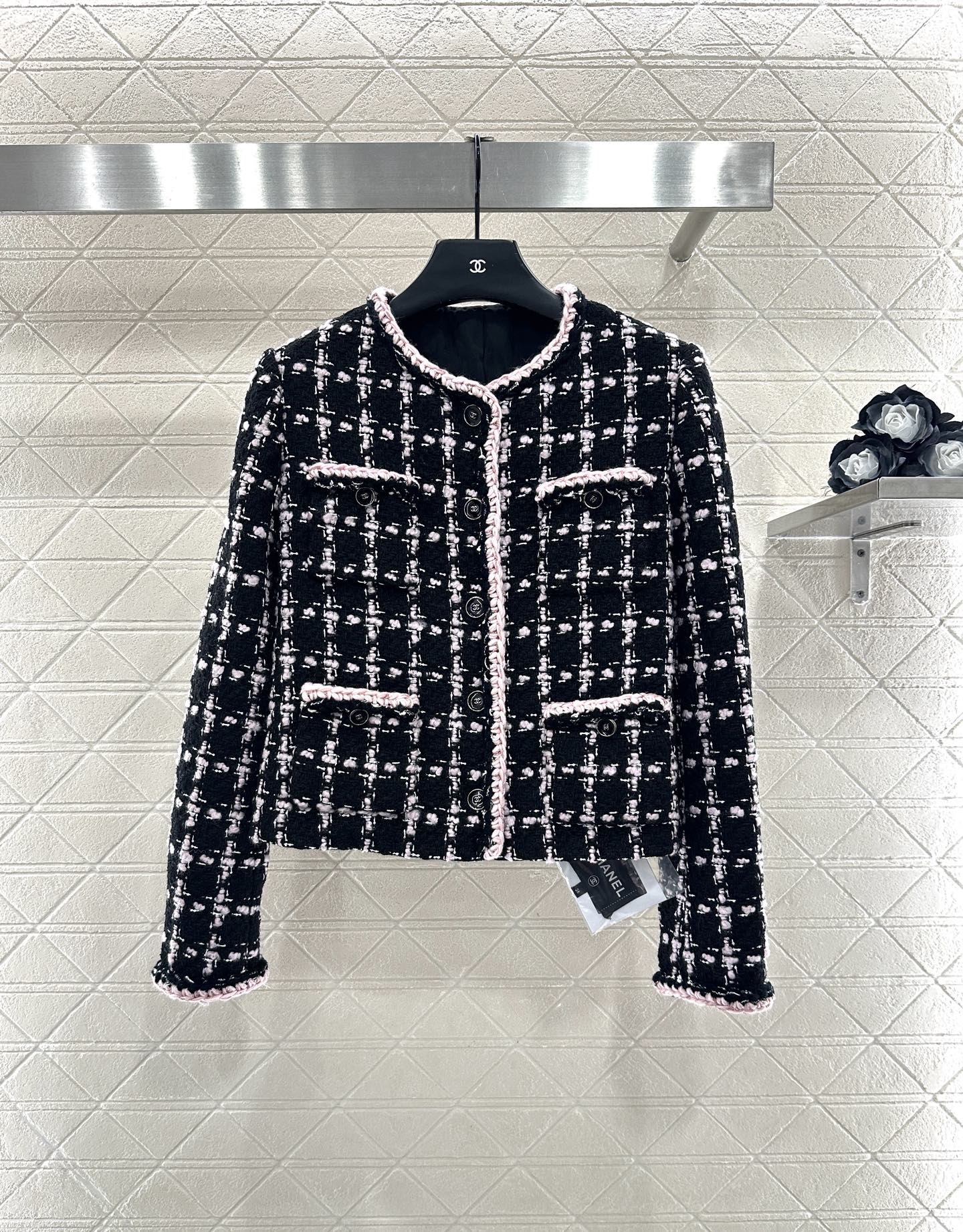 ♥Chane*♥2025新品上架 粗纺捆边洋装外套定制YB进口粗纺羊毛呢材质，肌理明显，毛料肉眼可见 ，