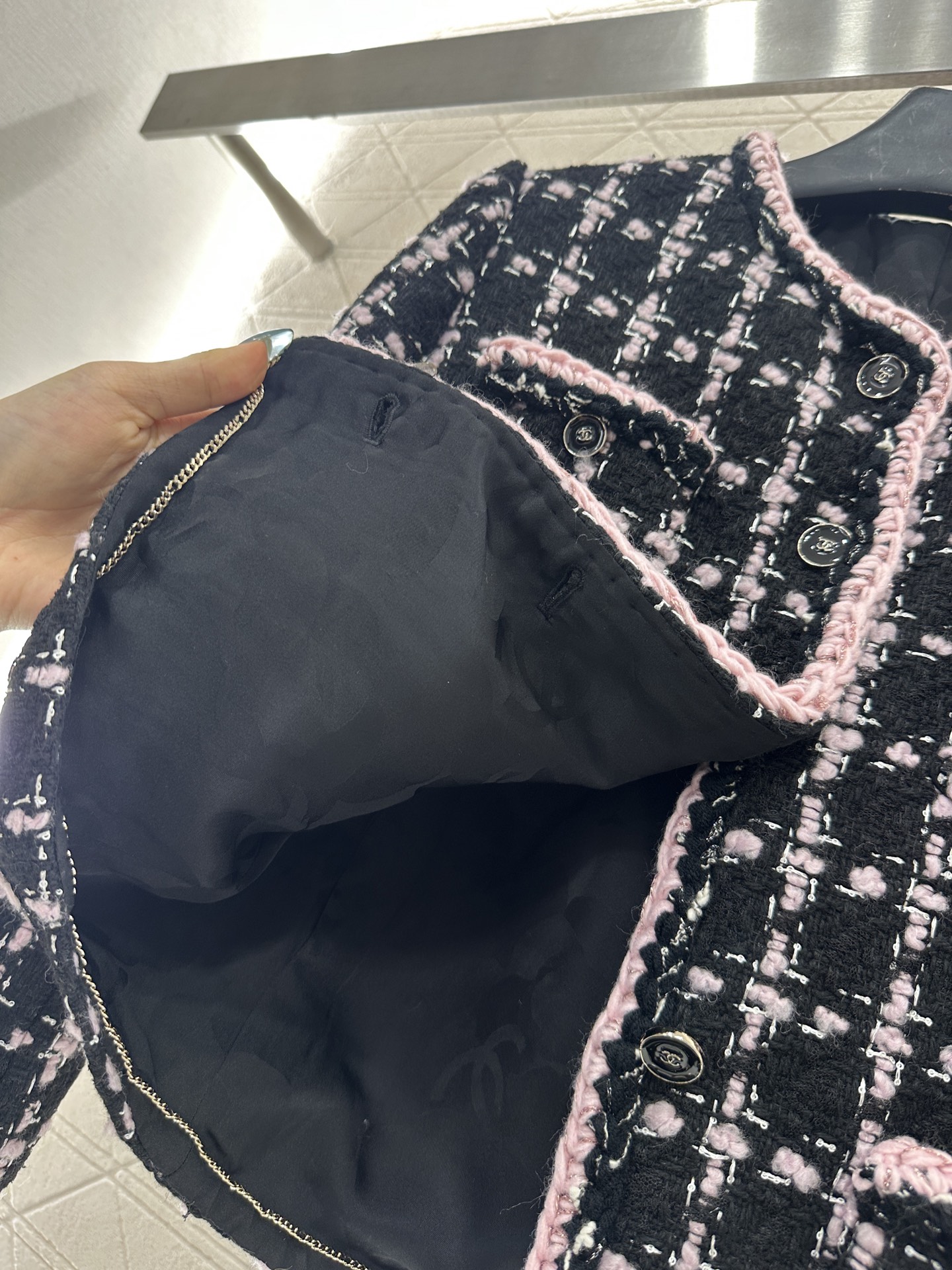 ♥Chane*♥2025新品上架 粗纺捆边洋装外套定制YB进口粗纺羊毛呢材质，肌理明显，毛料肉眼可见 ，