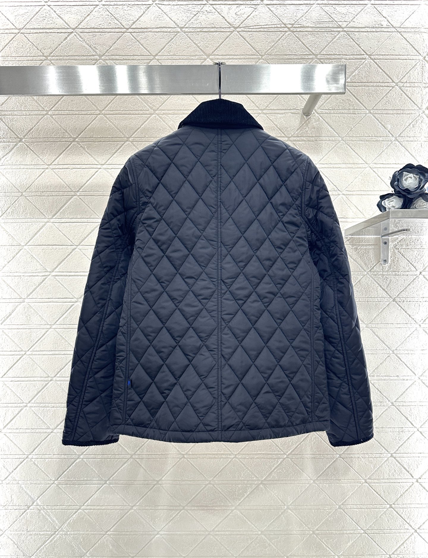 ♥BBR*♥2025新品上架 灯芯绒领藤格纹棉服外套定制YB防风防水尼龙材质，羽绒棉填充内里，整件轻盈保