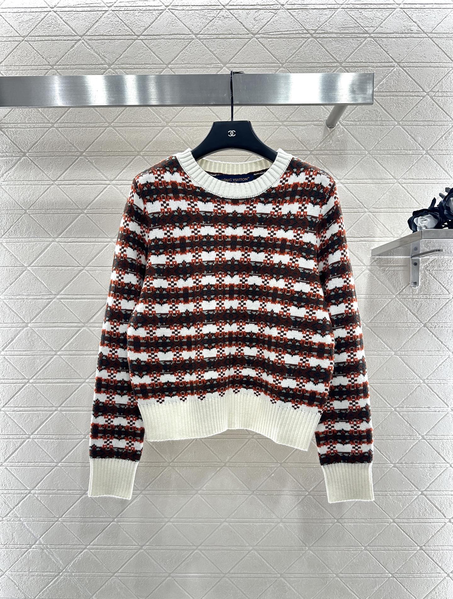 ♥Louis vuitto*♥2025新品上架 圆领针织套头毛衣定制YB羊毛纱线织造，质感光泽，柔软亲肤