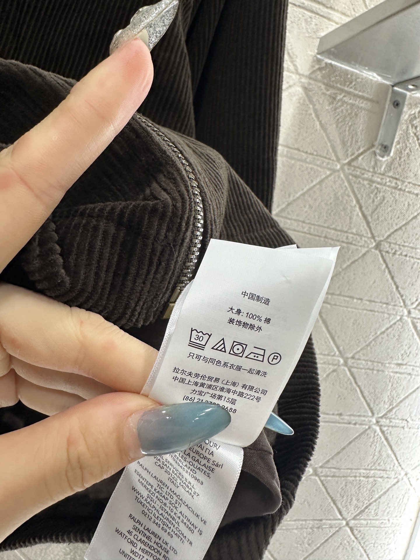 ♥Ralph Lauren*♥2025新品上架 立领灯芯绒夹克外套定制YB进口灯芯绒材质,质感细腻,挺括