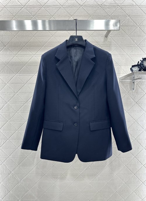 Prada Wool Blend Blazer - Elegant Authentic Wool Jacket for Women 1 Prada Wool Blend Blazer - Elegant Authentic Wool Jacket for Women