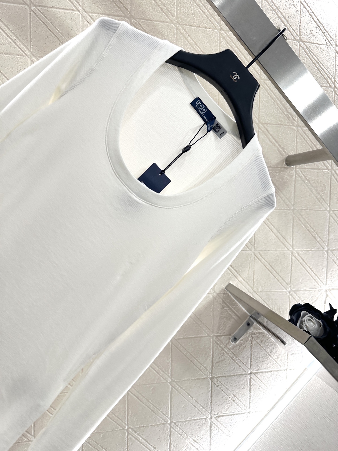 ♥Ralph Lauren*♥2025新品上架 修身U型领打底衫定制YB斜纹棉材质,清透舒适,弹力十足,