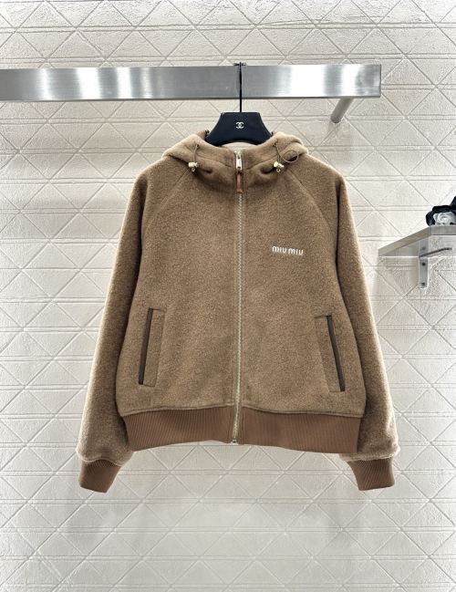 Miu Miu Lamb Wool Zip-Up Hoodie: Warm, Stylish, and Utterly Chic 11 Miu Miu Lamb Wool Zip-Up Hoodie: Warm, Stylish, and Utterly Chic