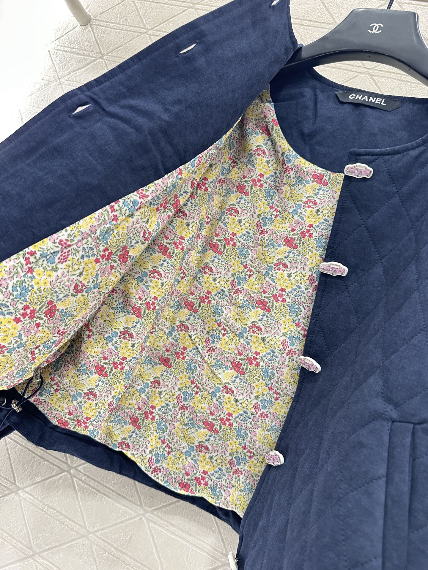 ♥Chane*♥2025新品上架 菱格圆领羽绒棉服定制YB斜纹全棉材质，其工艺还原，升级材质，提升秋冬御