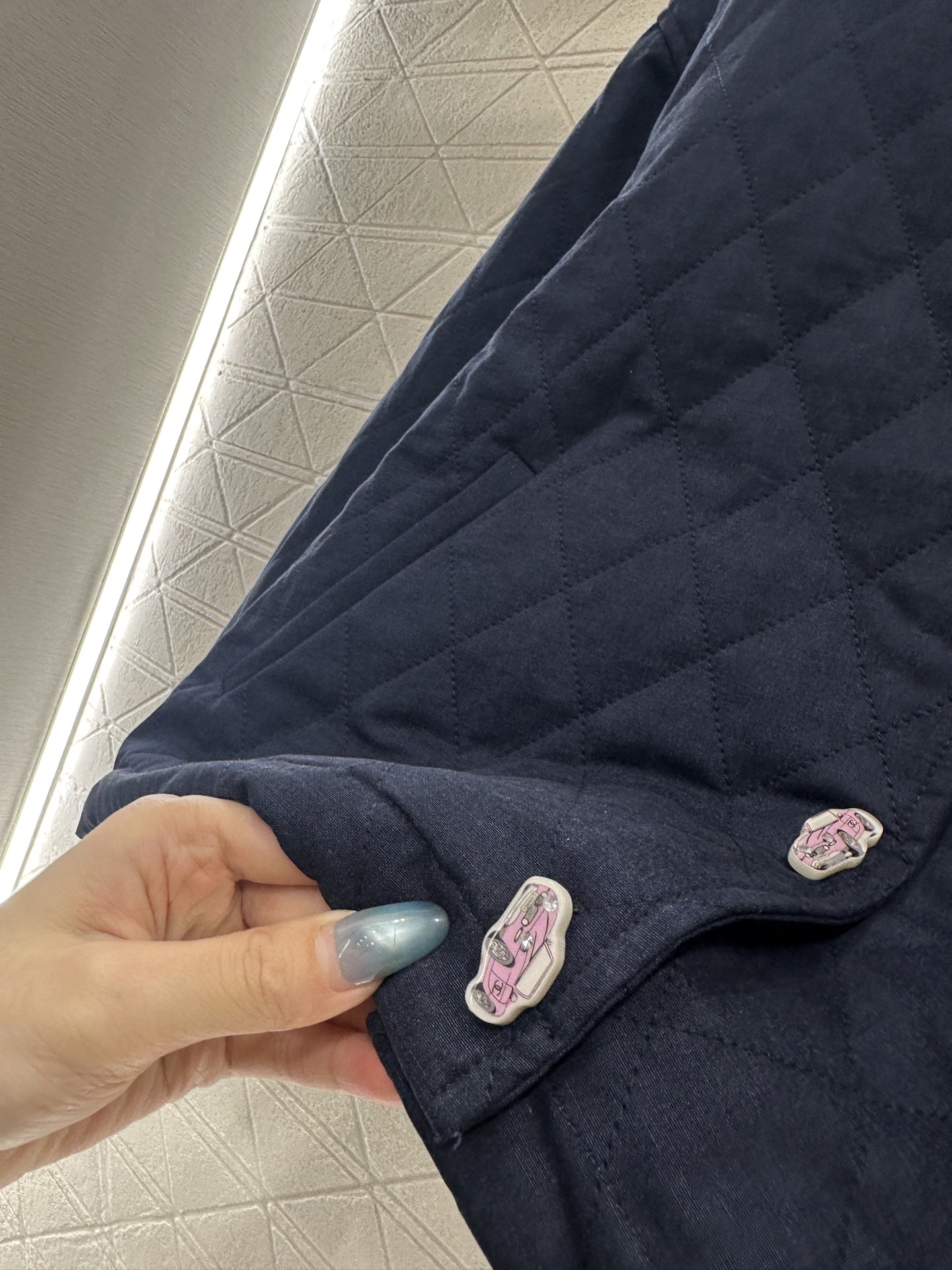 ♥Chane*♥2025新品上架 菱格圆领羽绒棉服定制YB斜纹全棉材质，其工艺还原，升级材质，提升秋冬御