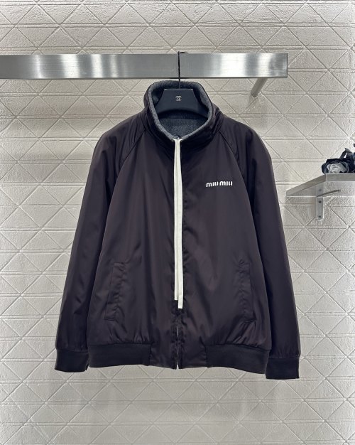Miu Miu Reversible Nylon and Shearling Bomber Jacket - Stylish & Versatile 4 Miu Miu Reversible Nylon and Shearling Bomber Jacket - Stylish & Versatile