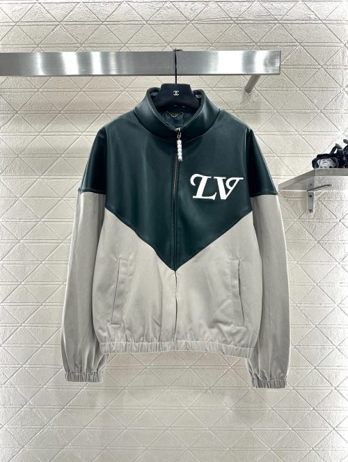 Louis Vuitton Color Block Leather Jacket - Moto Style, Designer Outerwear 5 Louis Vuitton Color Block Leather Jacket - Moto Style, Designer Outerwear