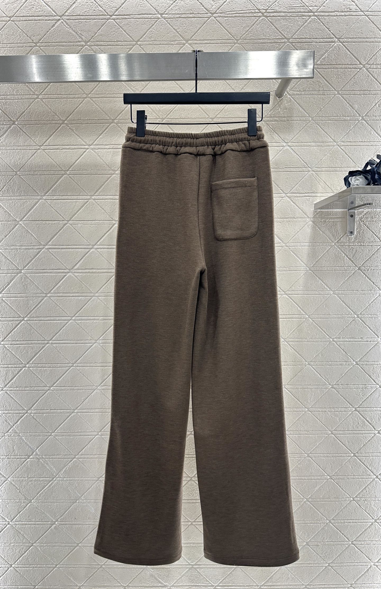 ♥Miumi*♥2025新品上架 半开襟连帽上衣长裤套装定制YB进口羊毛混纺材质，质感光泽，舒适保暖，修