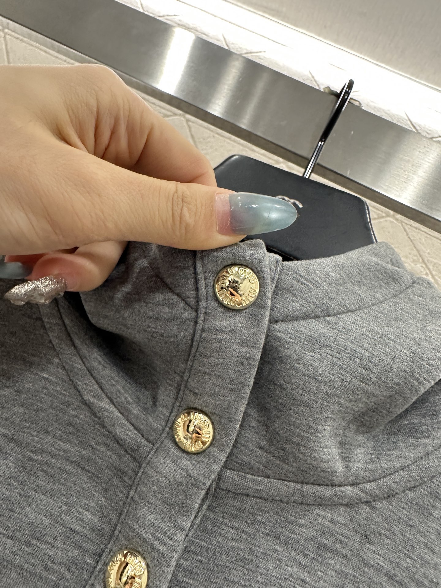 ♥Miumi*♥2025新品上架 半开襟连帽上衣长裤套装定制YB进口羊毛混纺材质，质感光泽，舒适保暖，修