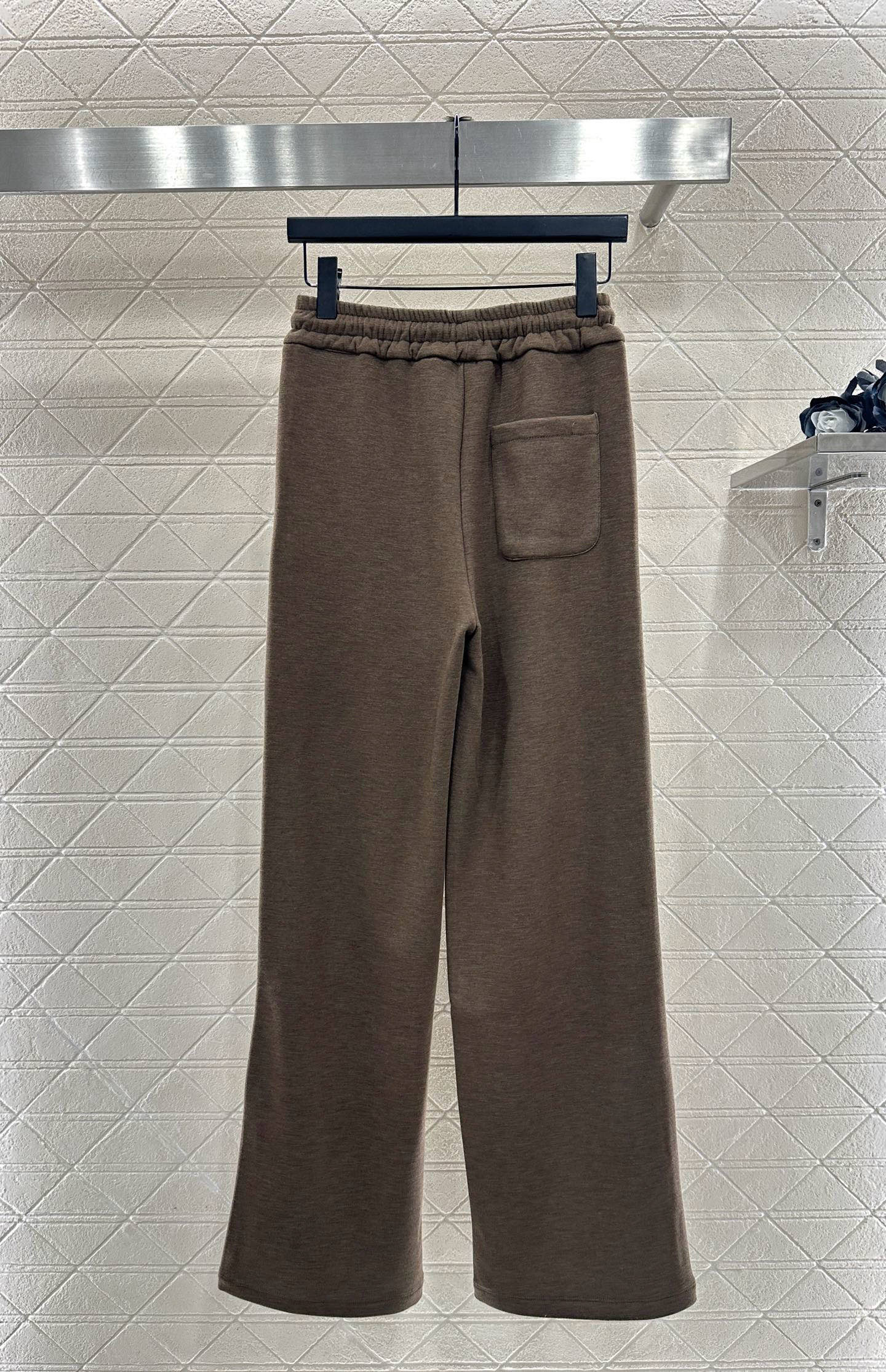 ♥Miumi*♥2025新品上架 半开襟连帽上衣长裤套装定制YB进口羊毛混纺材质，质感光泽，舒适保暖，修