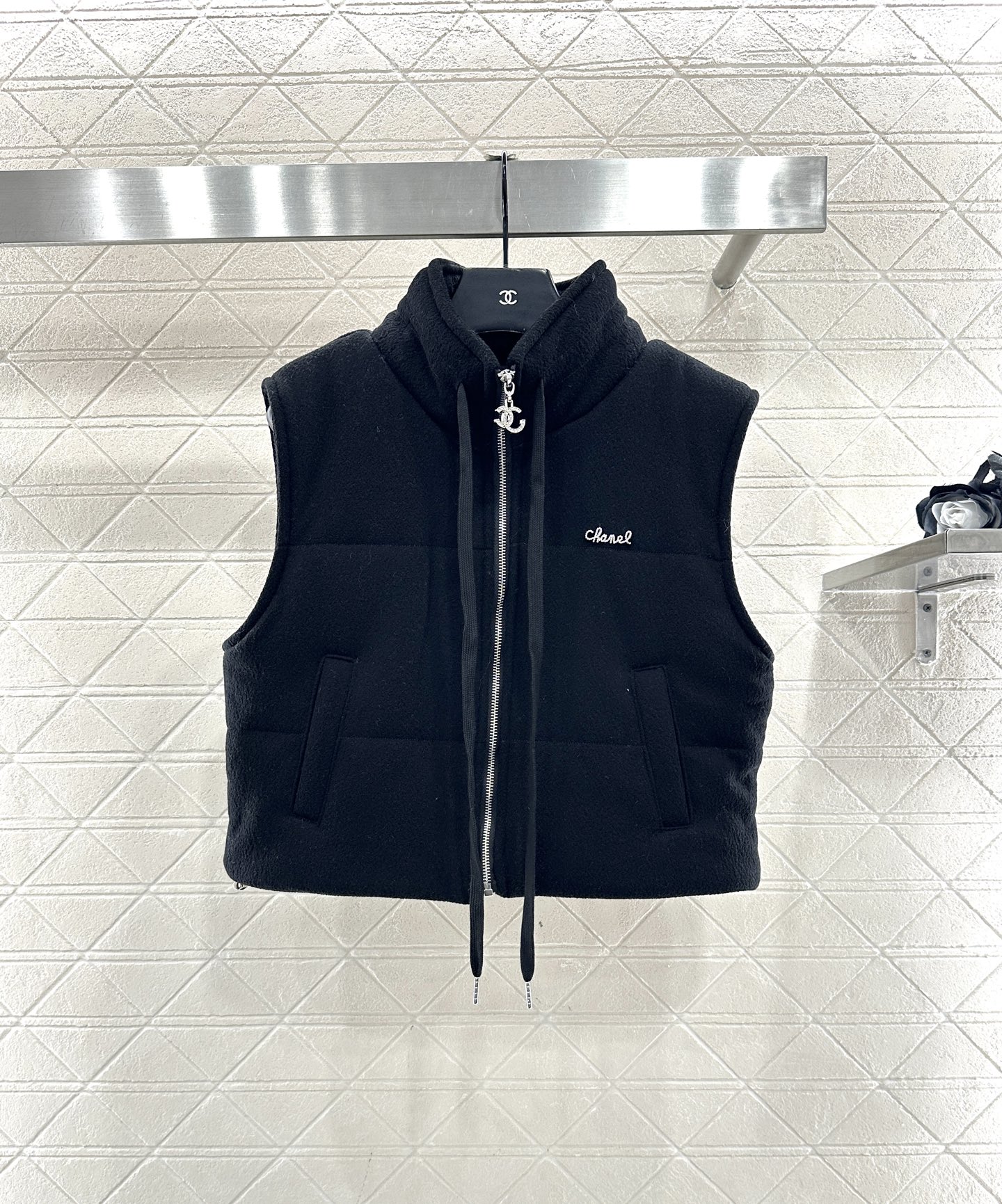 ♥Chane*♥2025新品上架 连帽羊毛棉服马甲长裤套装定制YB羊毛材质，柔软细腻，保暖性能更好，秋冬