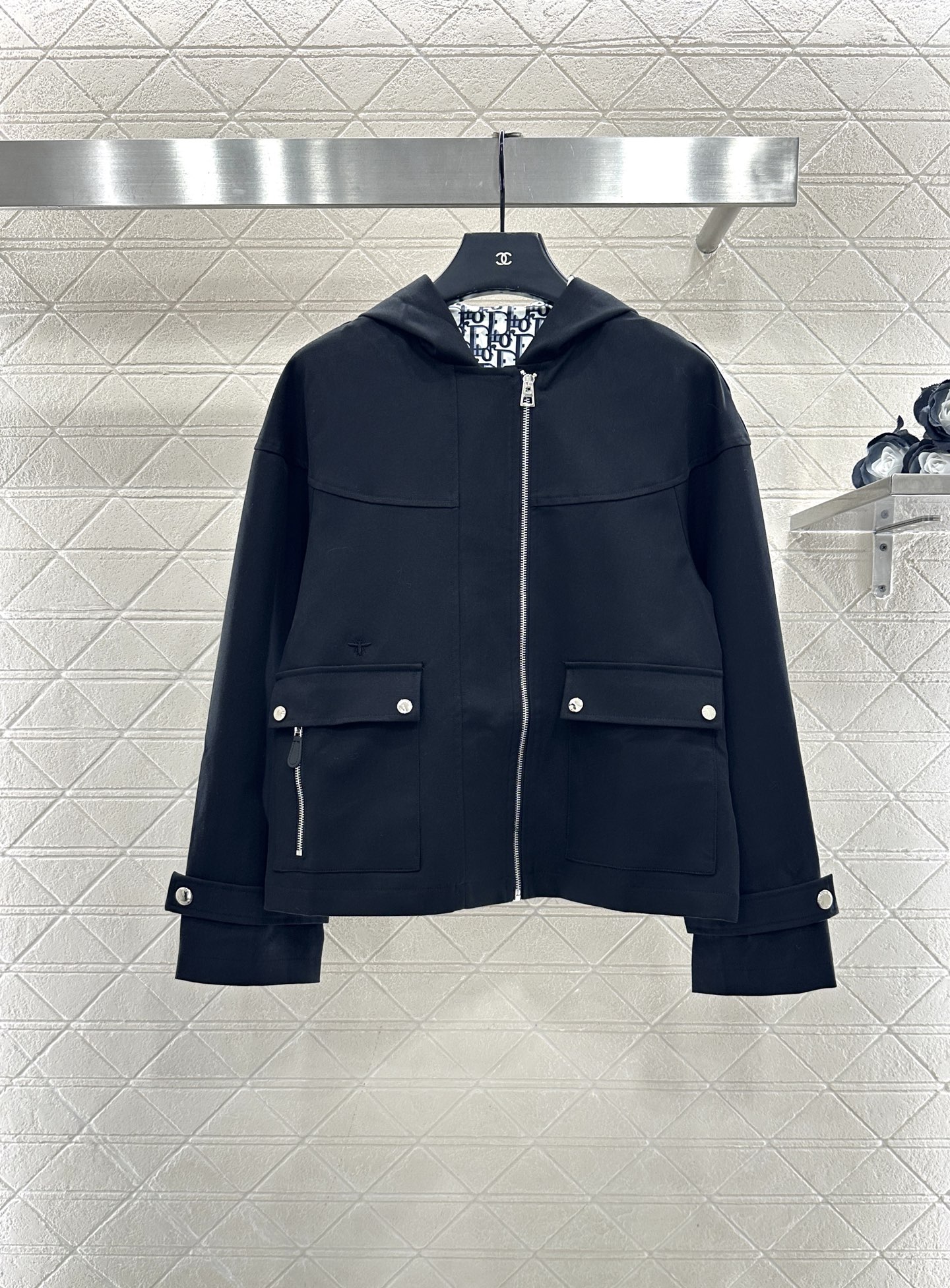 ♥Dio*♥2025新品上架 连帽风衣外套半裙套装定制YB进口风衣材质，挺括有型，质感高级，微A风衣外套